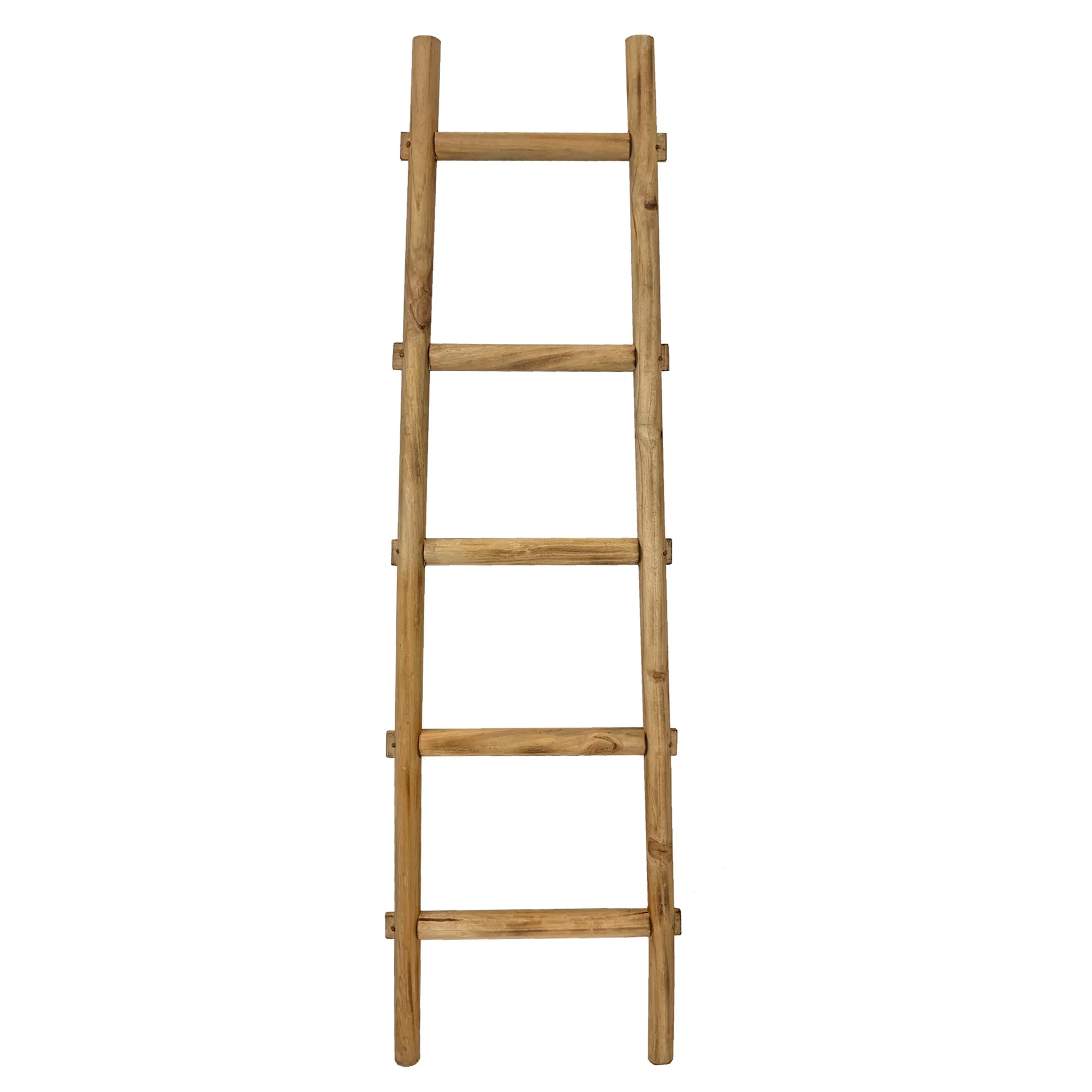 Brown Decorative Ladder Shelve By Homeroots - Image 2
