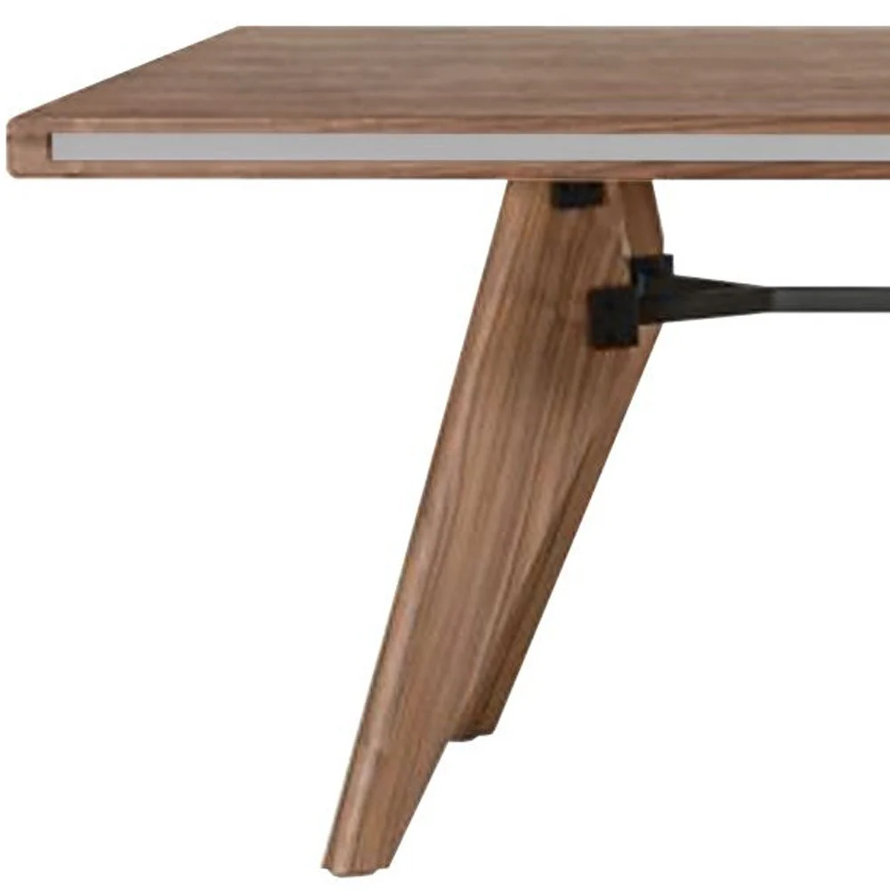 Brown Dining Table By Homeroots - Image 4
