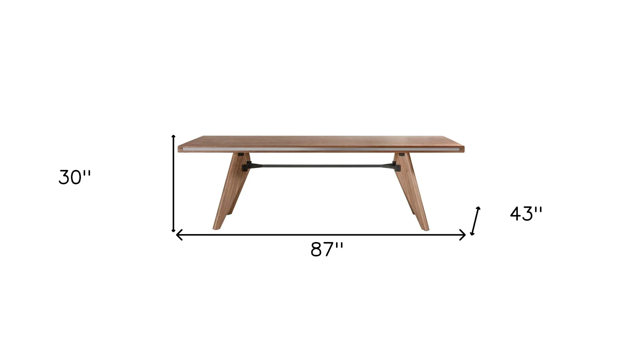 Brown Dining Table By Homeroots - Image 5