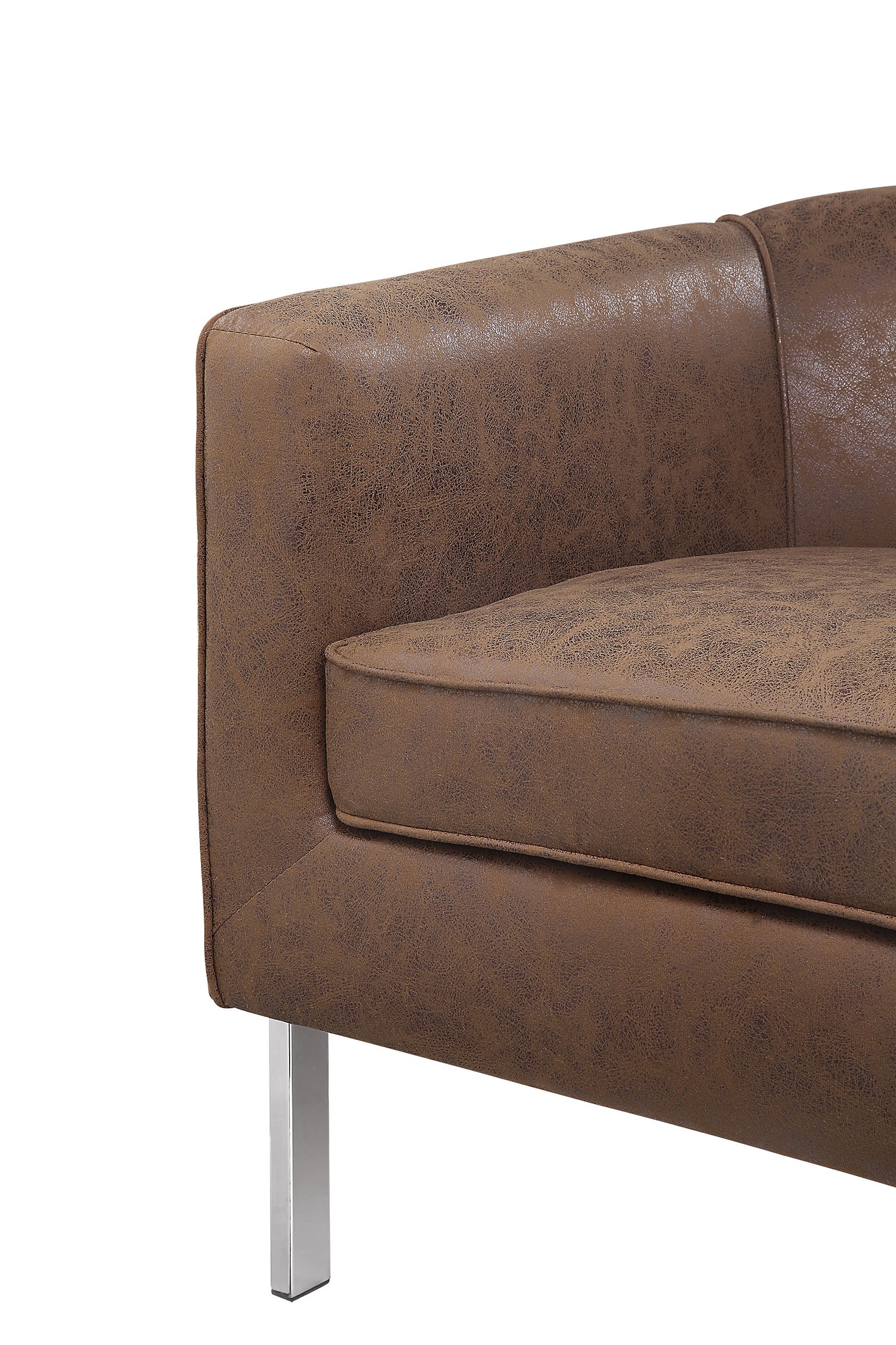 Brown Edgy Accent Chair By Homeroots - Image 5
