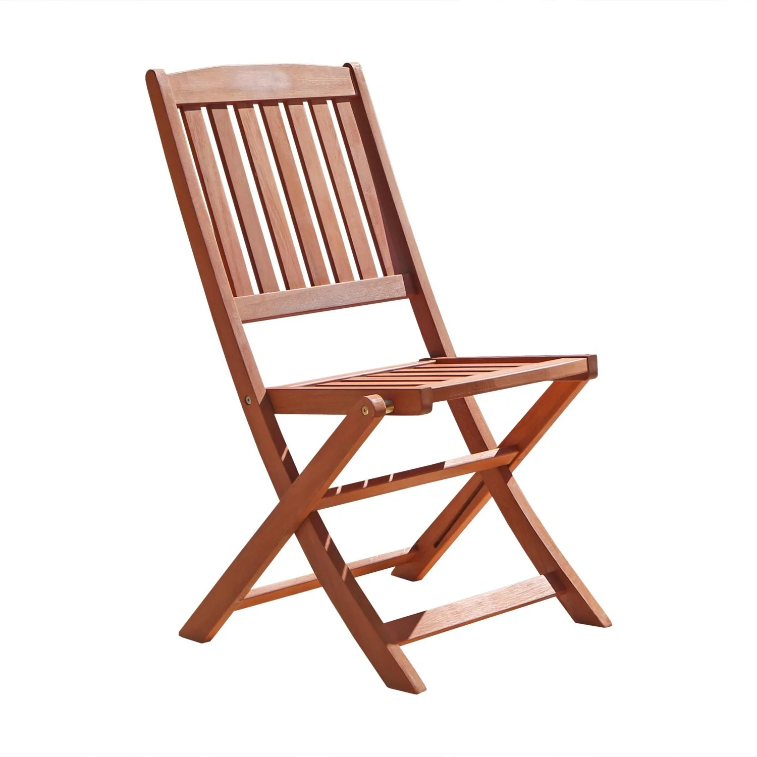 Brown Folding Chairs Set Of 2 By Homeroots - Image 3