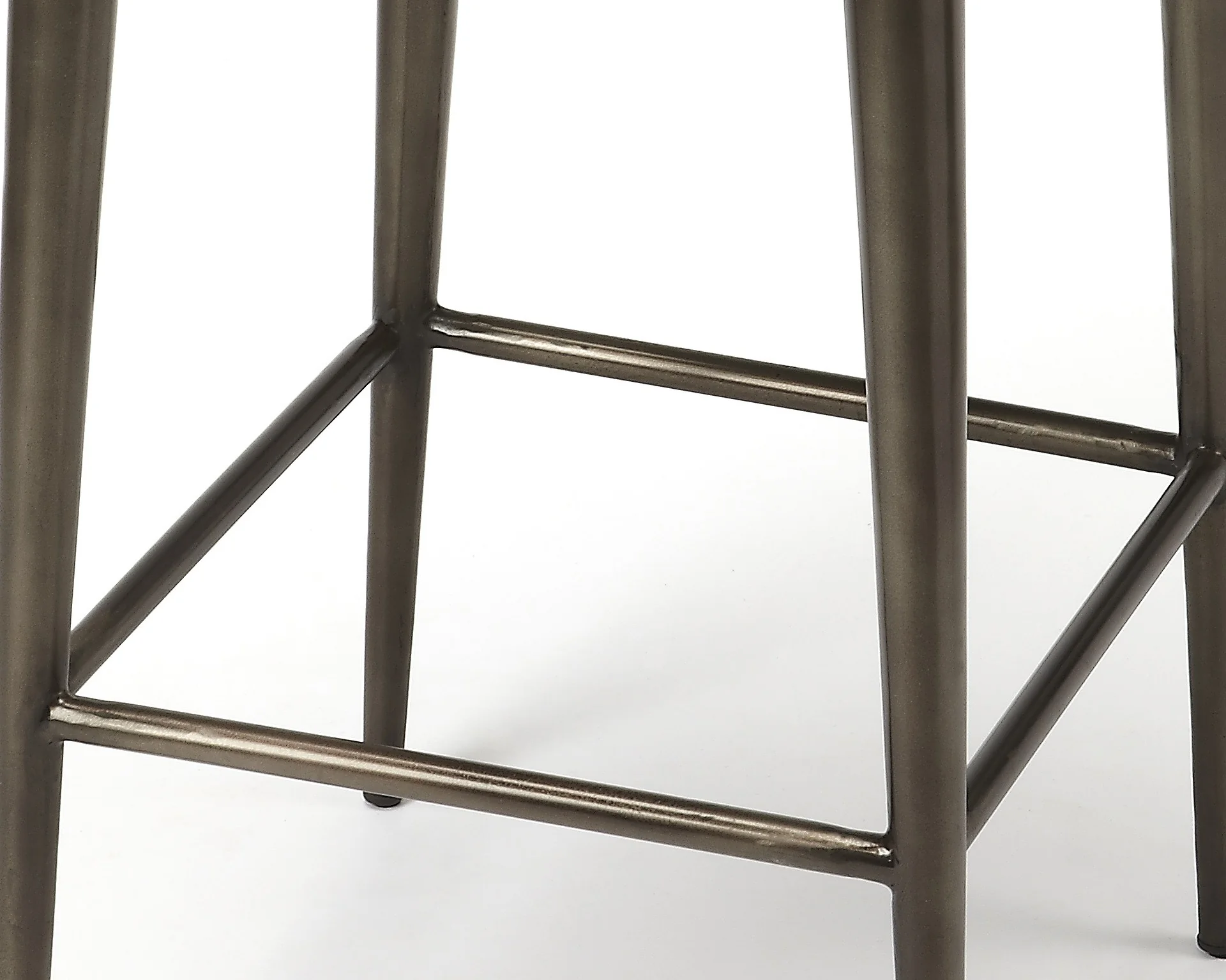 Brown Leather Bar Stool By Homeroots - Image 2
