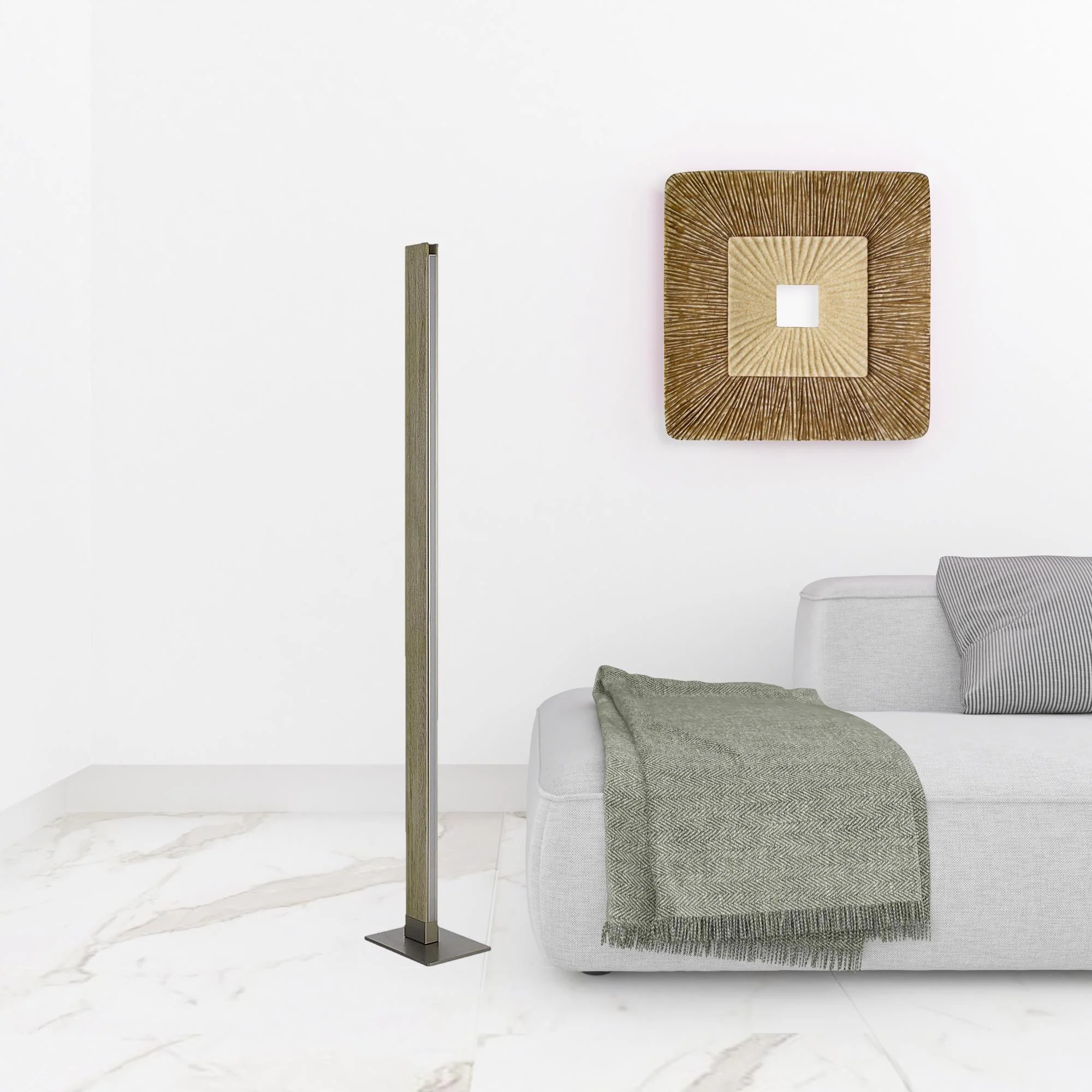 Brown Led Traditional Shaped Floor Lamp By Homeroots - Image 2