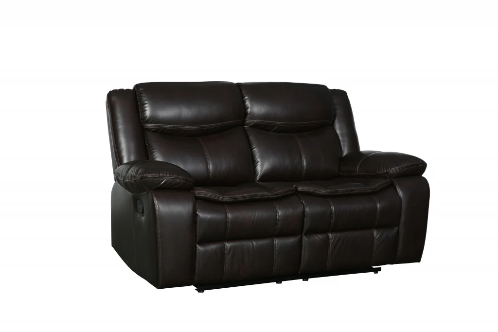 Brown Loveseat By Homeroots - 366305 - Image 2