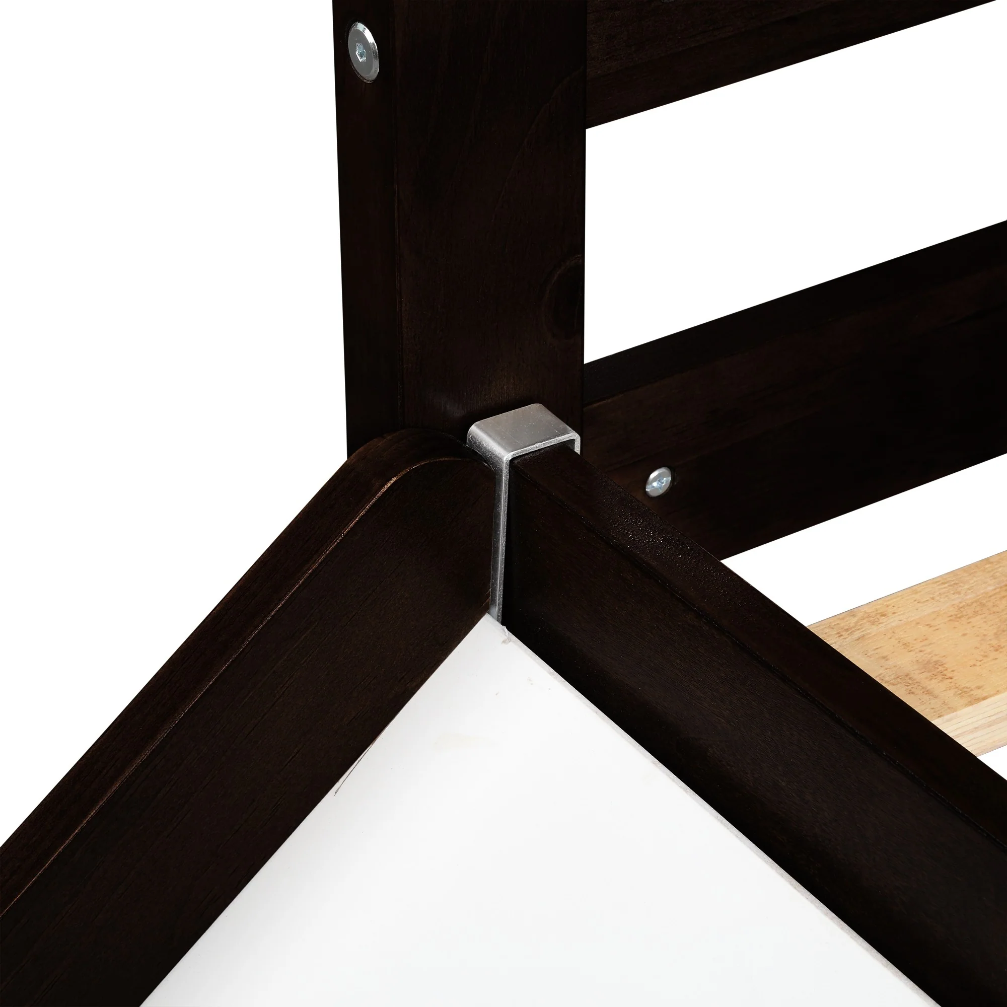 Brown Low Loft Bed With Slide By Homeroots - Image 7