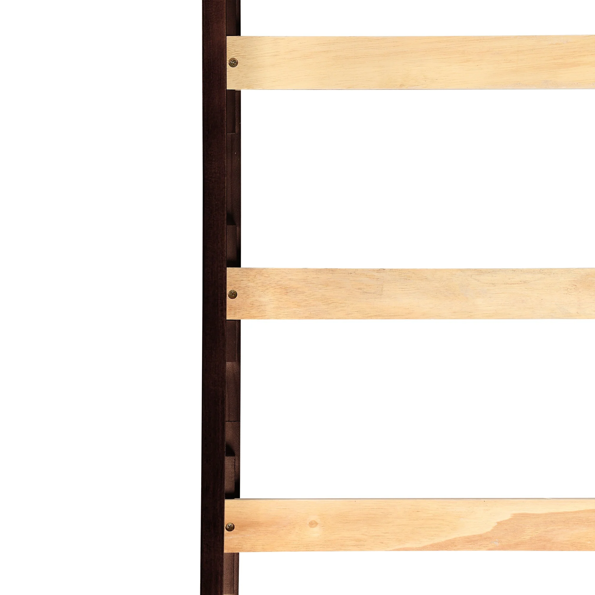 Brown Low Loft Bed With Slide By Homeroots - Image 8