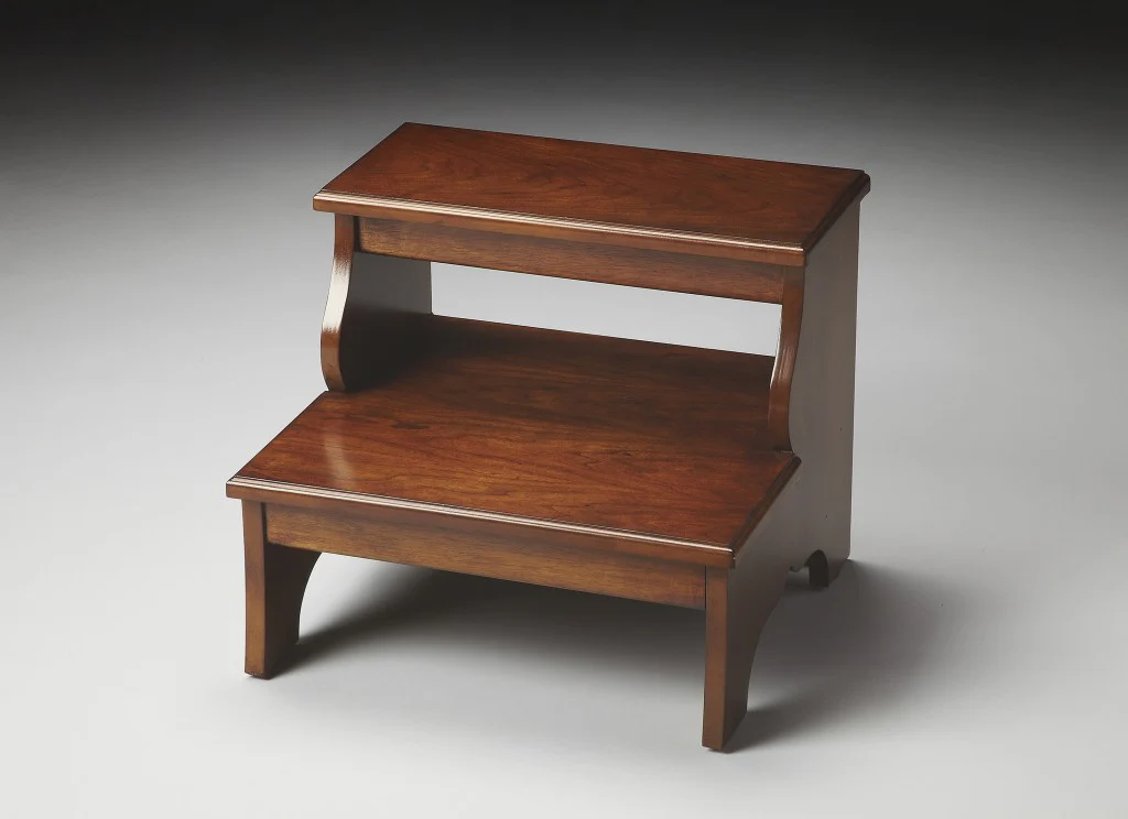 Brown Manufactured Wood Backless Bar Chair By Homeroots - Image 7
