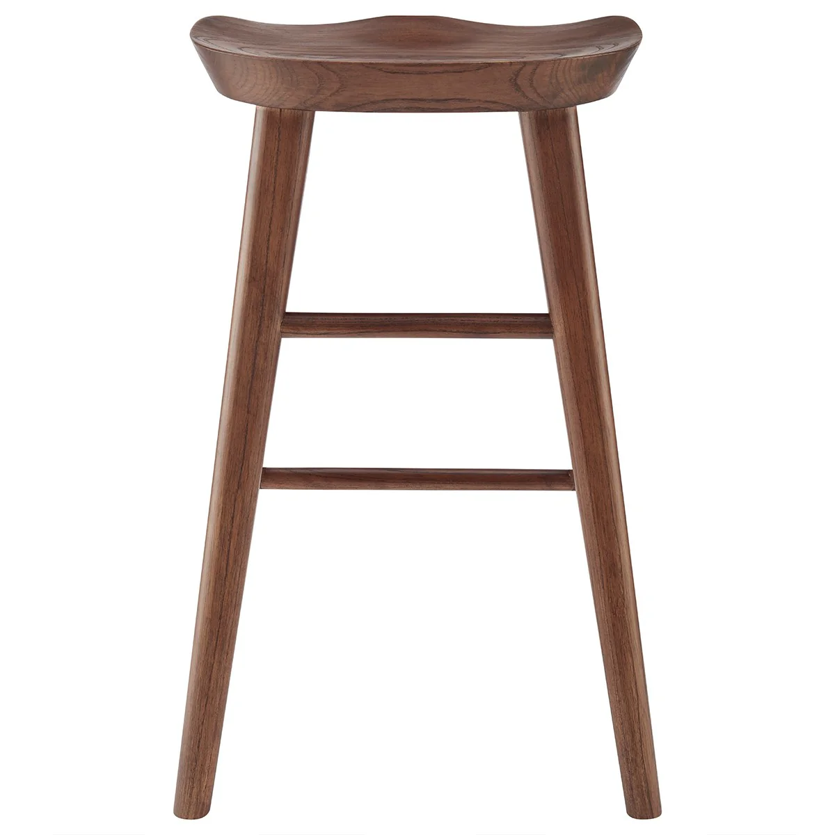 Brown Manufactured Wood Backless Counter Height Bar Chair By Homeroots - Image 6