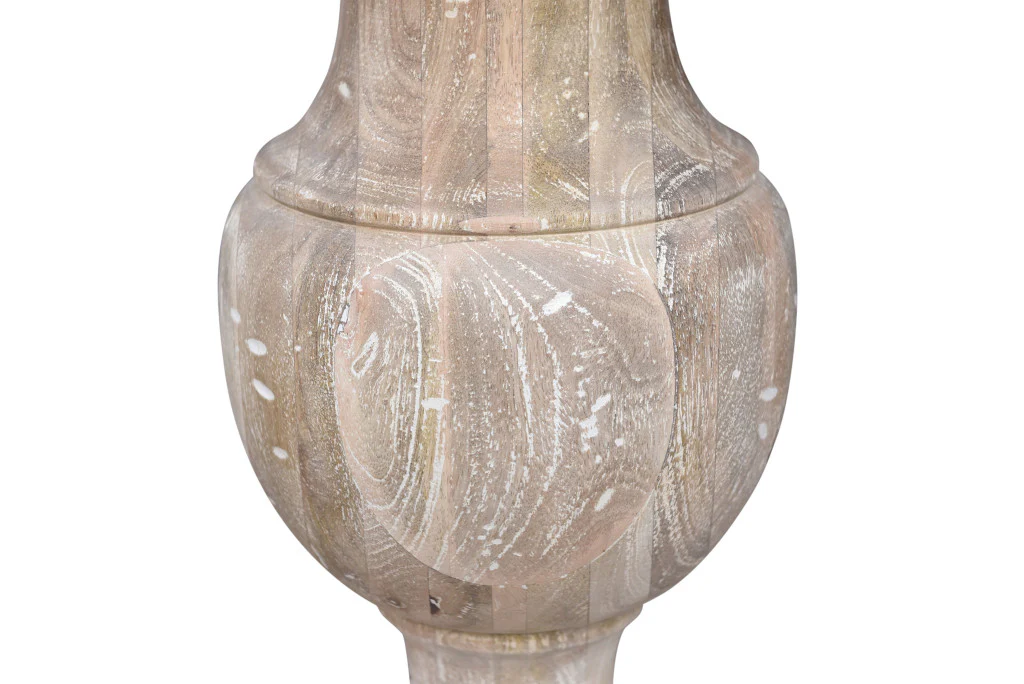Brown Marble And Solid Wood Round End Table By Homeroots - Image 5