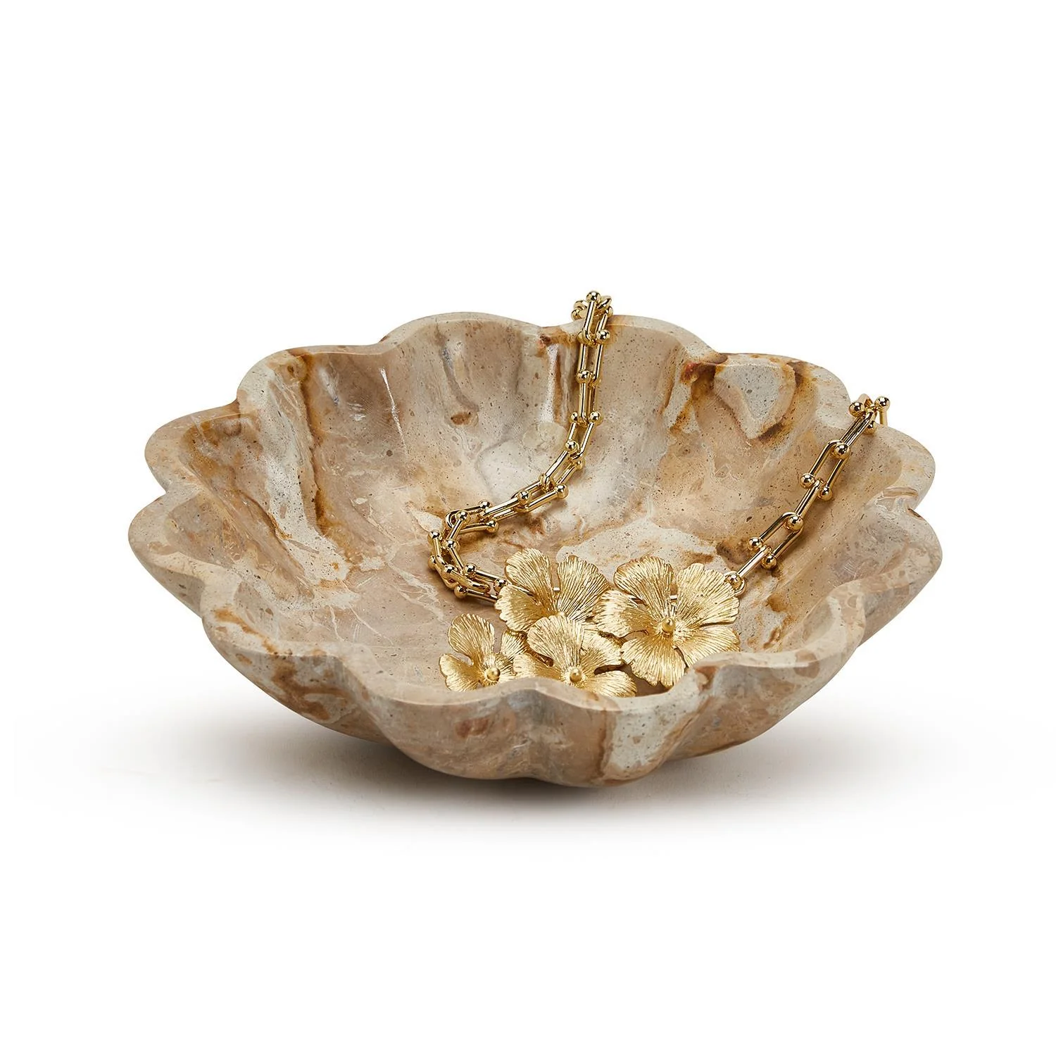 Brown Marble Bowl Set Of 4 By Tozai Home - Image 2
