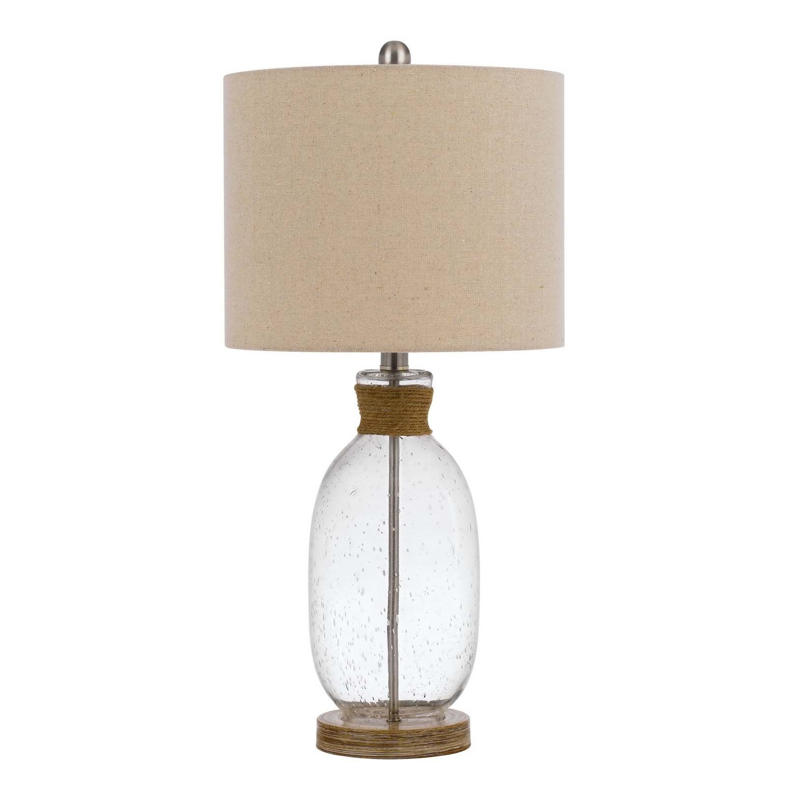 Brown Mason Jar Table Lamp With Brown Drum Shade By Homeroots - Image 6