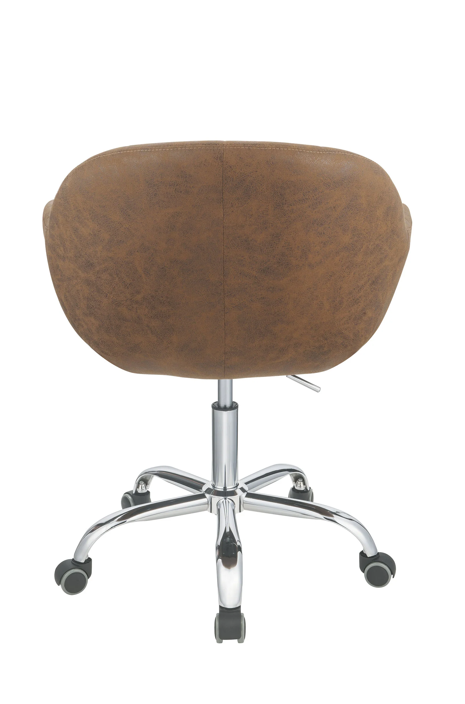 Brown Metal Tube Office Chair By Homeroots - Image 3