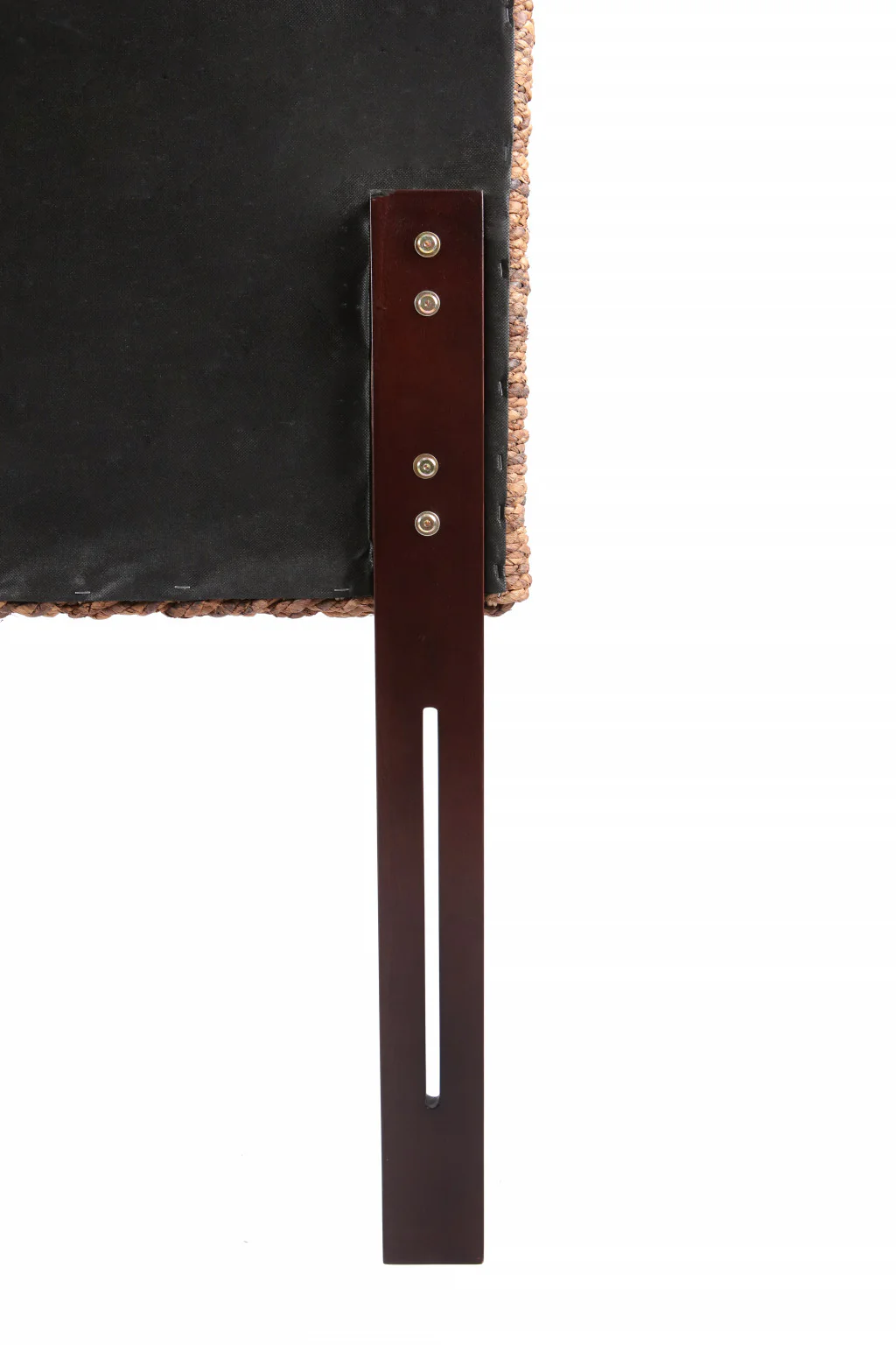Brown Natural and Rustic Woven Banana Leaf Straight King Size Headboard By Homeroots - Image 3
