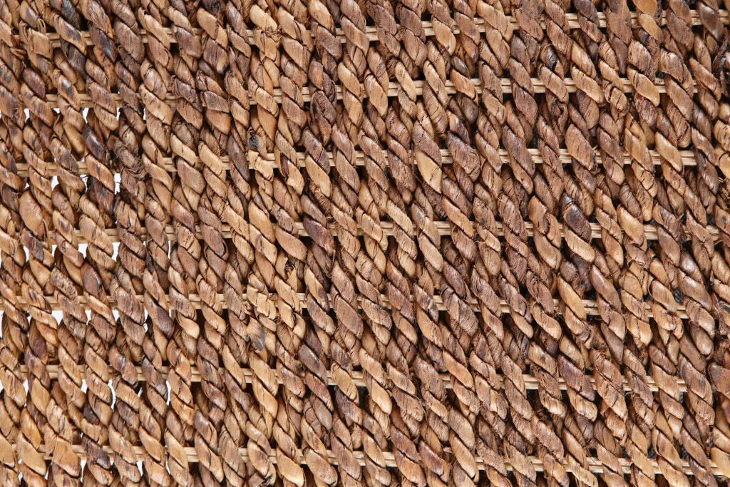 Brown Natural and Rustic Woven Banana Leaf Straight Queen Size Headboard By Homeroots - Image 8