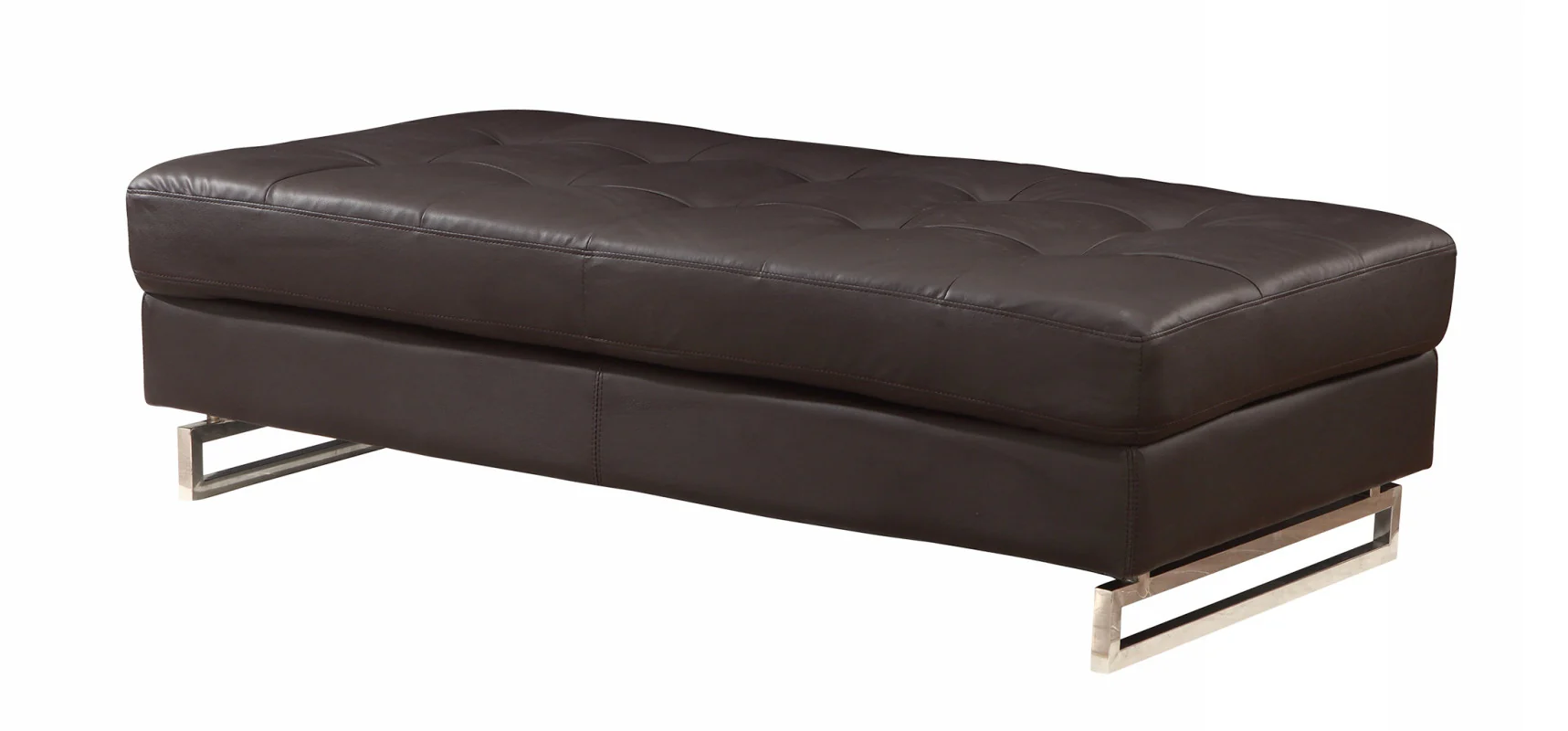 Brown Ottoman By Homeroots - Image 3