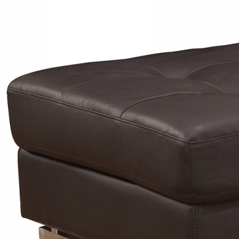 Brown Ottoman By Homeroots - Image 5