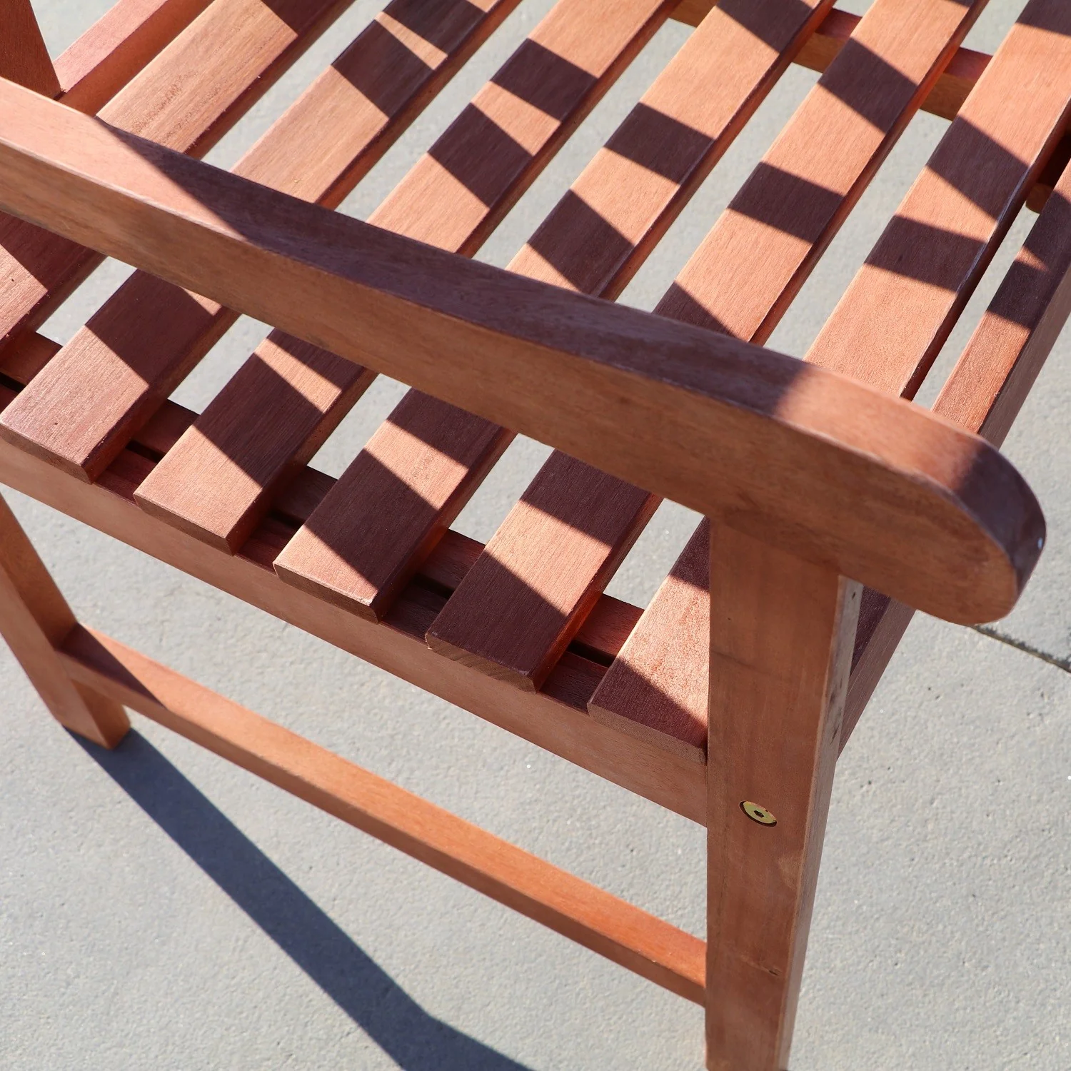 Brown Patio Armchair By Homeroots - Image 3