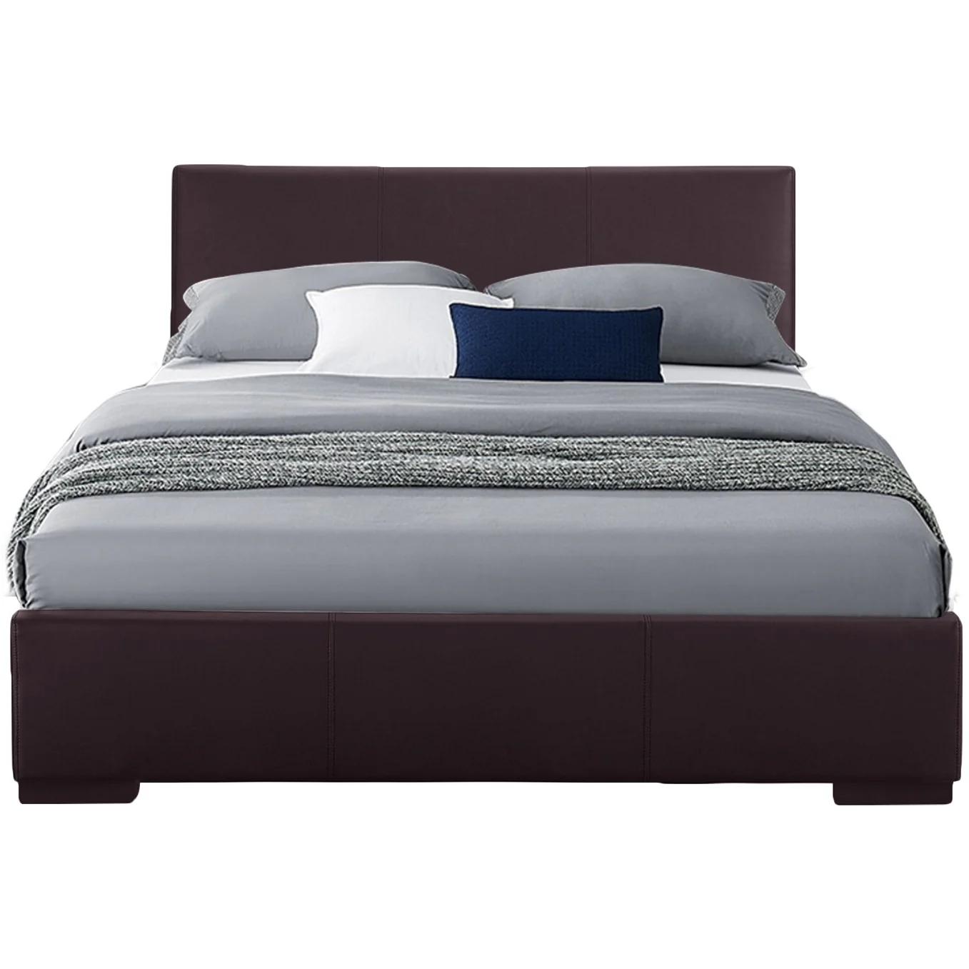 Brown Platform Twin Bed By Homeroots - Image 2