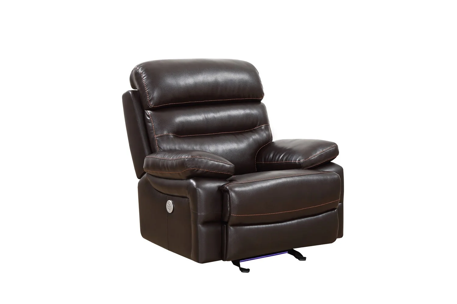 Brown Power Reclining Chair By Homeroots - 366313 - Image 2