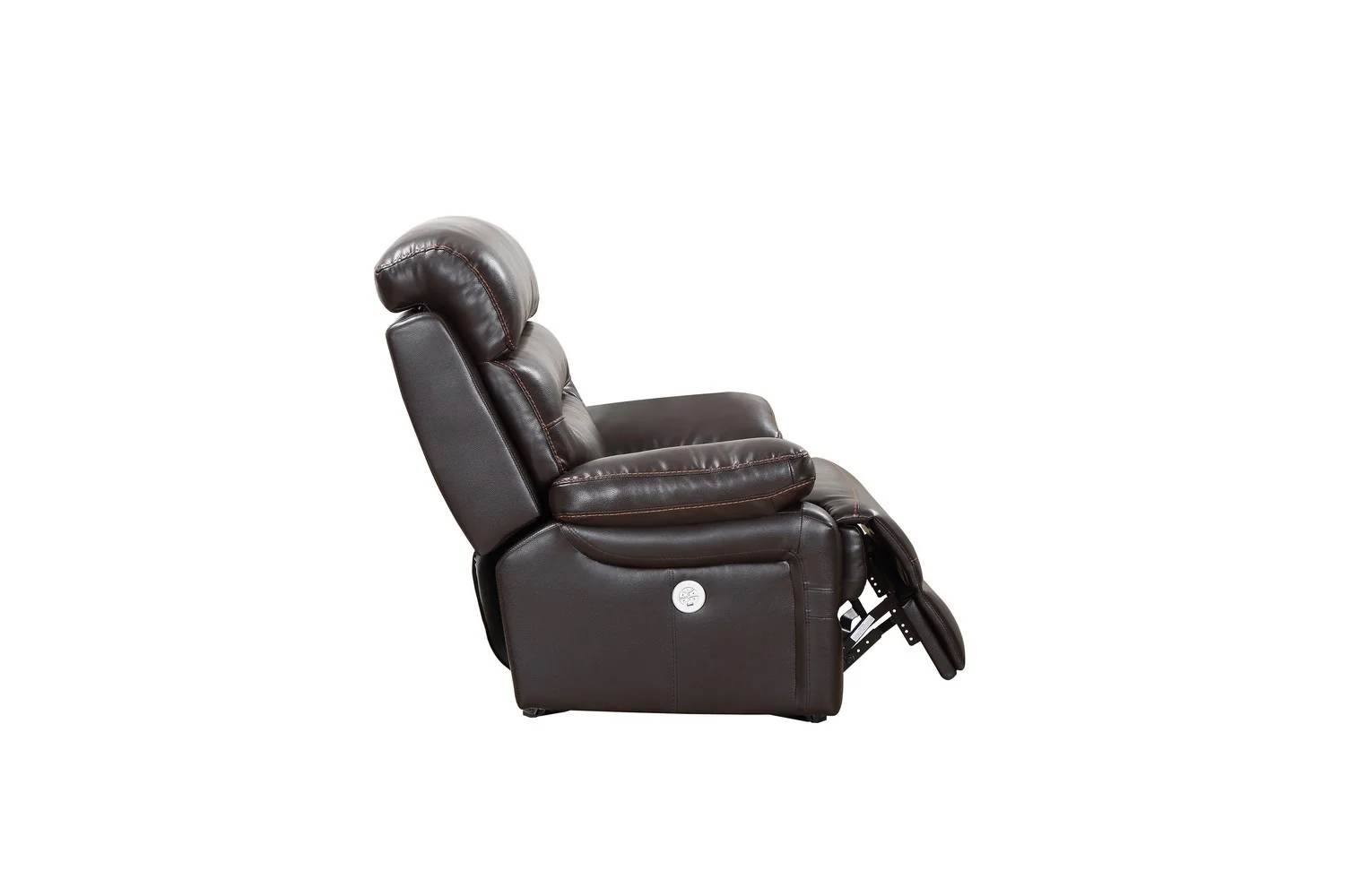 Brown Power Reclining Chair By Homeroots - 366313 - Image 4
