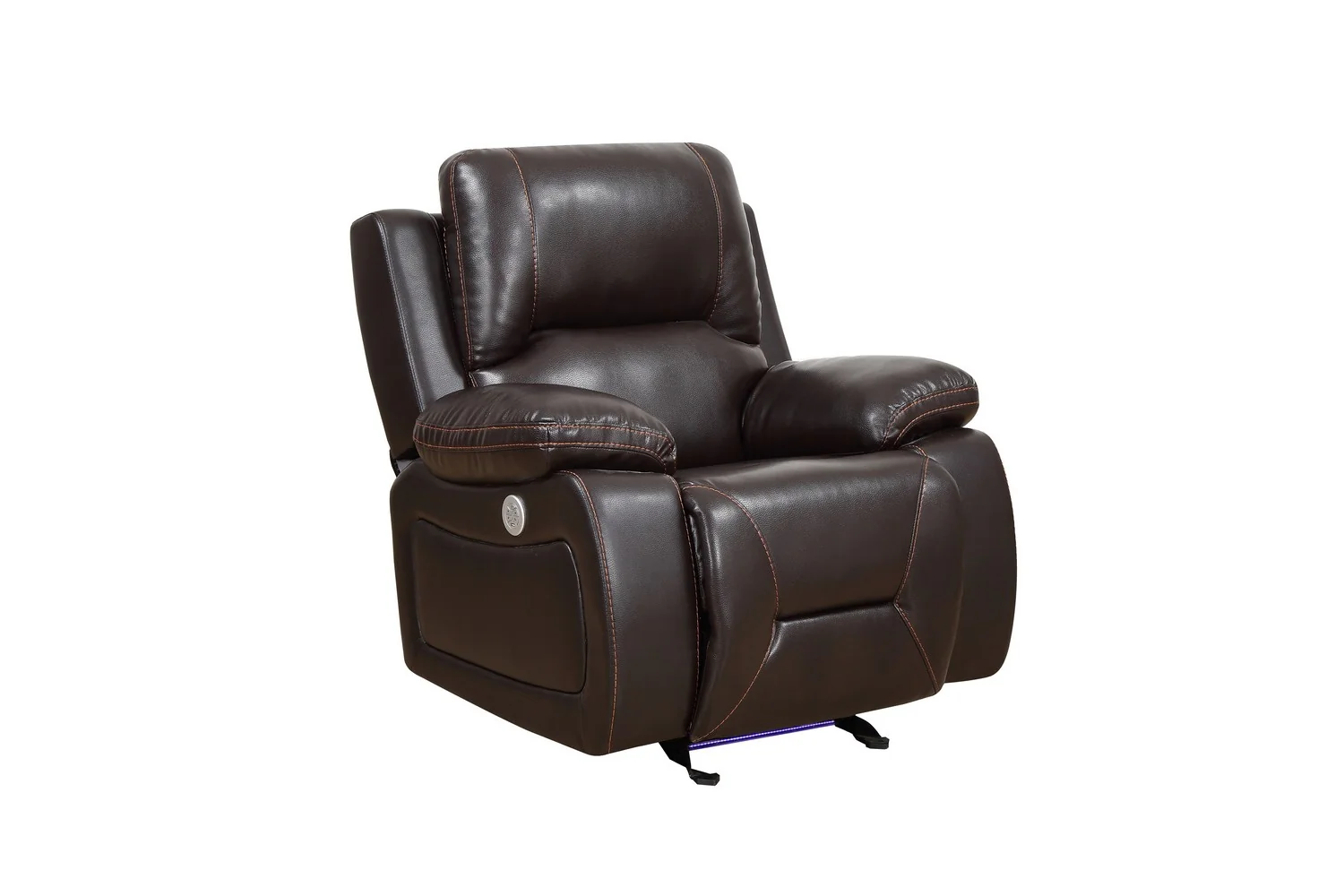 Brown Power Reclining Chair By Homeroots - 366348 - Image 2