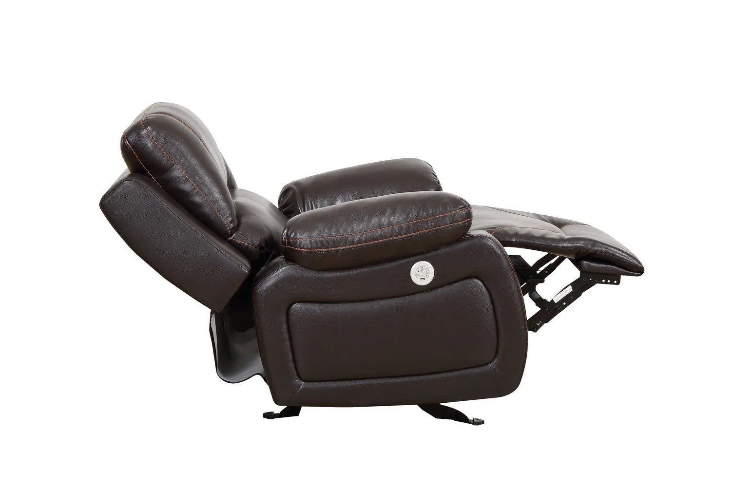 Brown Power Reclining Chair By Homeroots - 366348 - Image 3