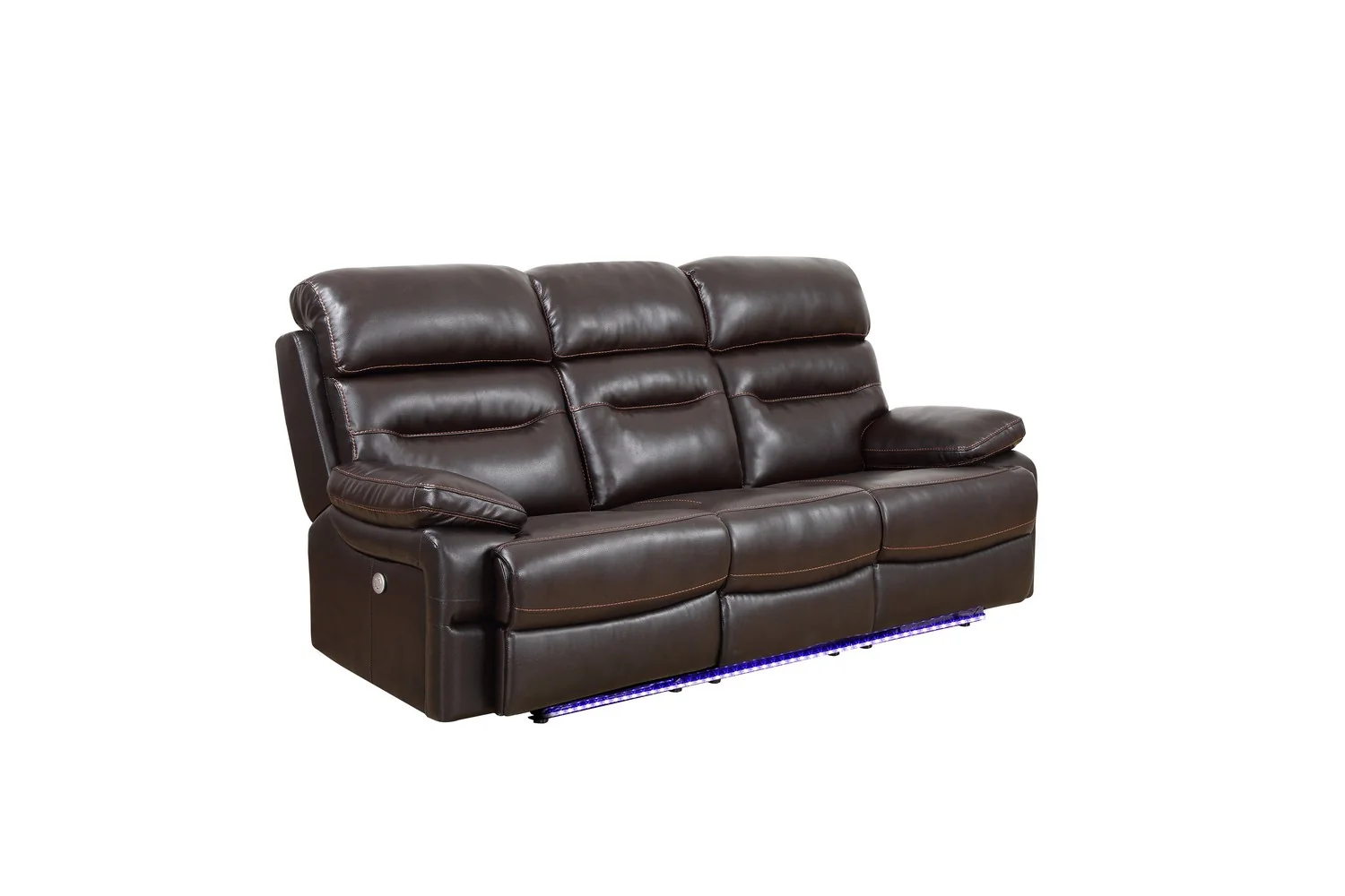 Brown Power Reclining Sofa By Homeroots - 366311 - Image 2