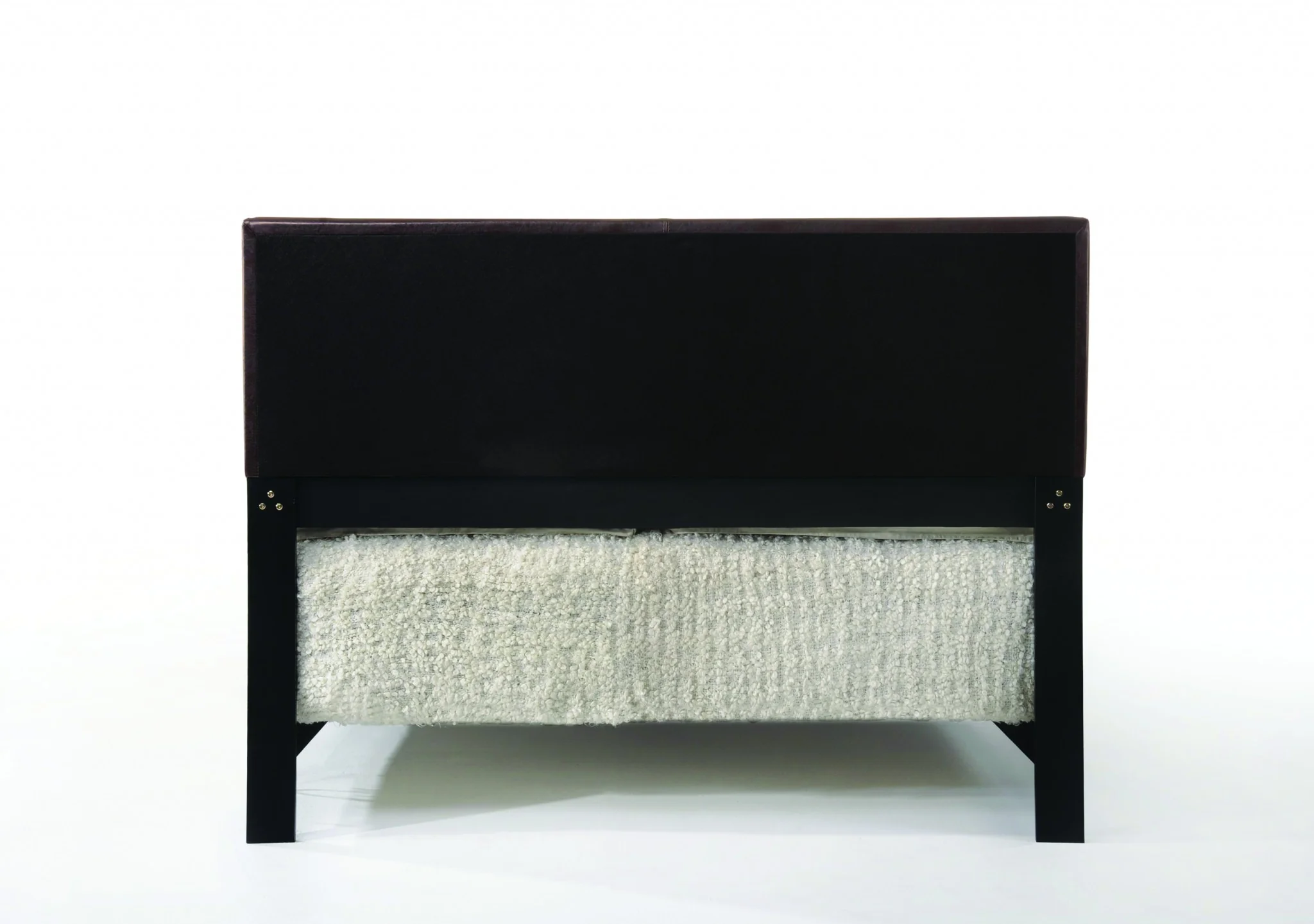 Brown Pu Eastern King Panel Bed By Homeroots - Image 3