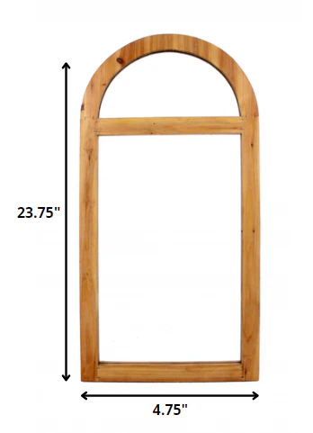 Brown Rustic With Minimalist Window Frame Dressing Mirror By Homeroots - Image 2