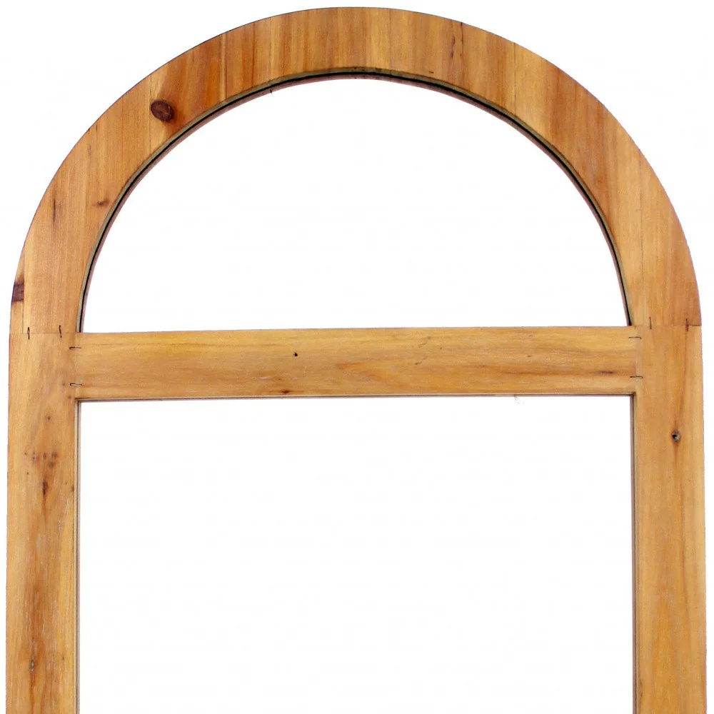 Brown Rustic With Minimalist Window Frame Dressing Mirror By Homeroots - Image 4