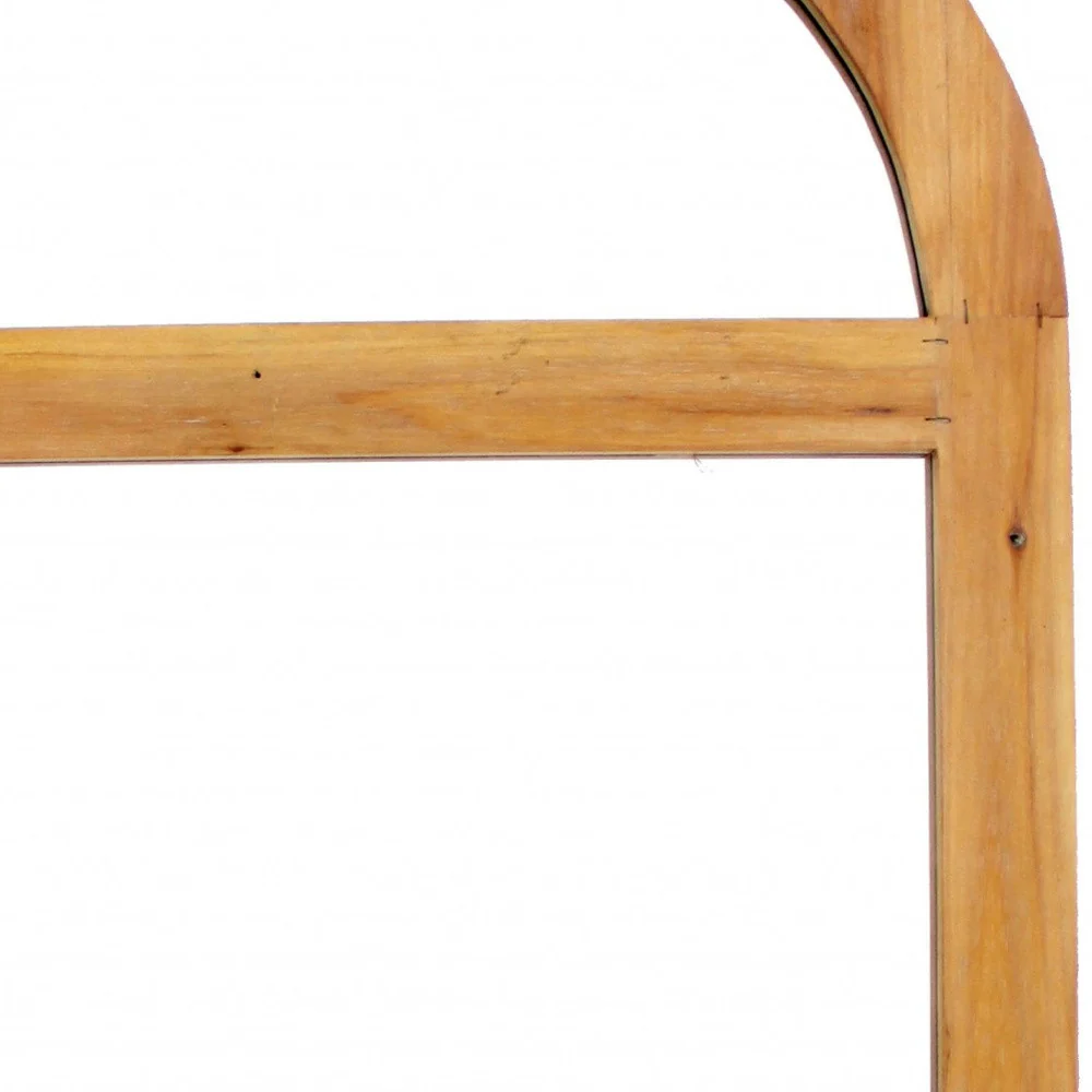 Brown Rustic With Minimalist Window Frame Dressing Mirror By Homeroots - Image 5