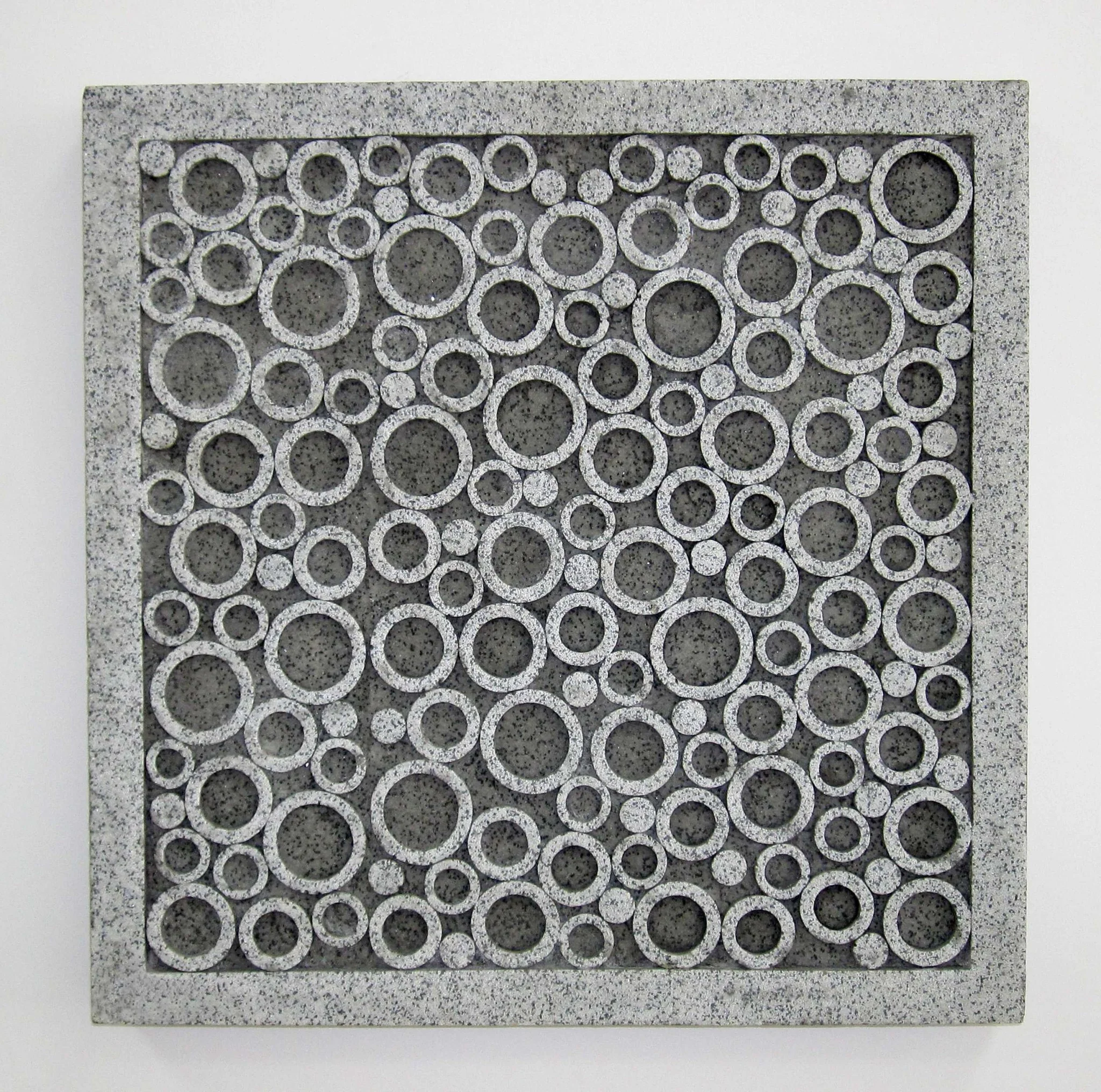 Brown Sandstone Square Bubble Design - Wall Decor By Homeroots - Image 2