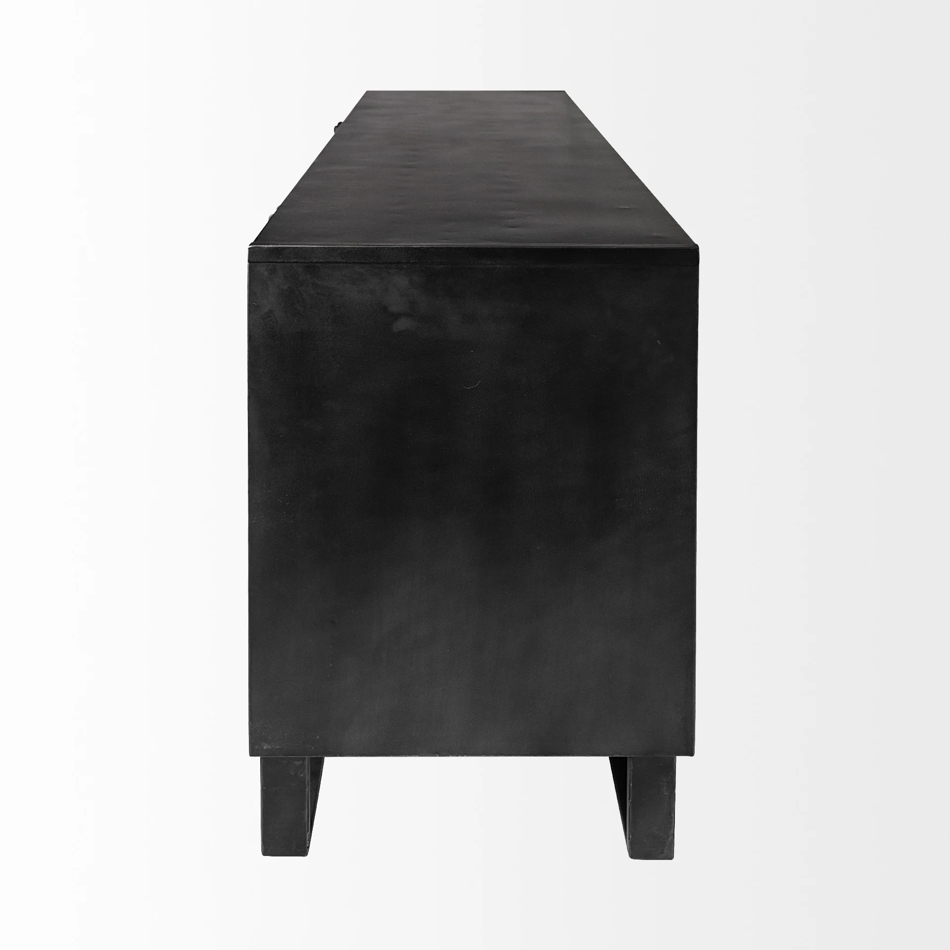 Brown Solid Mango Wood Finish Sideboard With 3 Drawers And 2 Cabinet Doors By Homeroots - Image 3