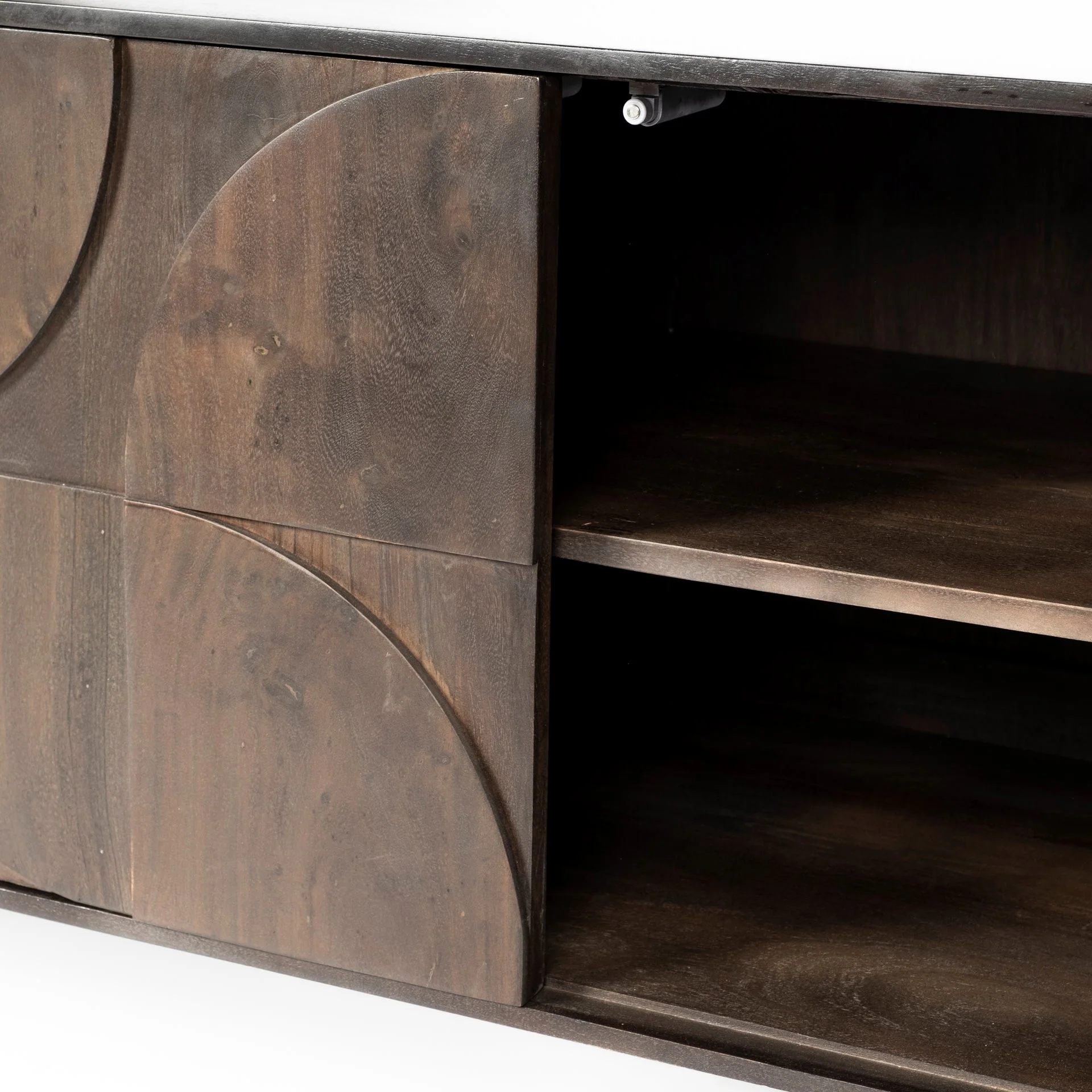 Brown Solid Mango Wood Finish Sideboard With 4 Cabinet Doors By Homeroots - 380244 - Image 6