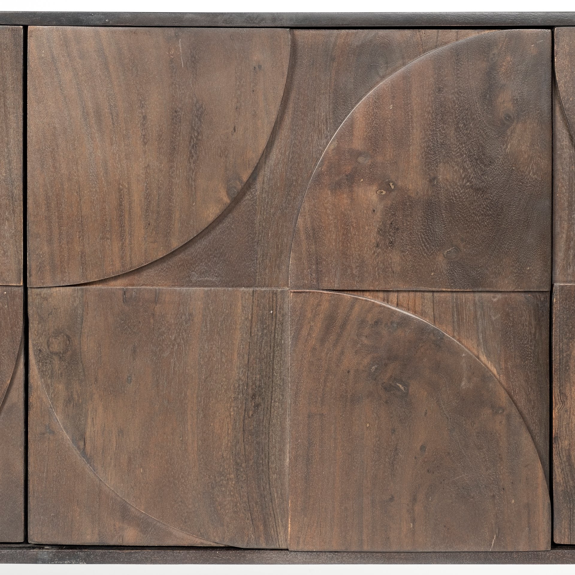 Brown Solid Mango Wood Finish Sideboard With 4 Cabinet Doors By Homeroots - 380244 - Image 7