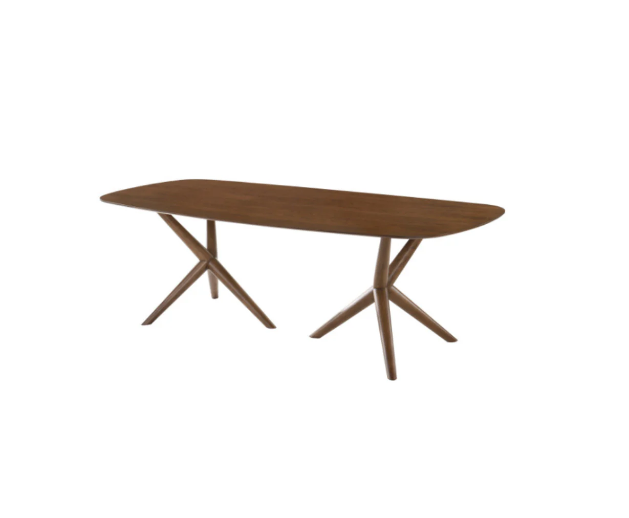 Brown Solid Manufactured Wood Dining Table By Homeroots - Image 2