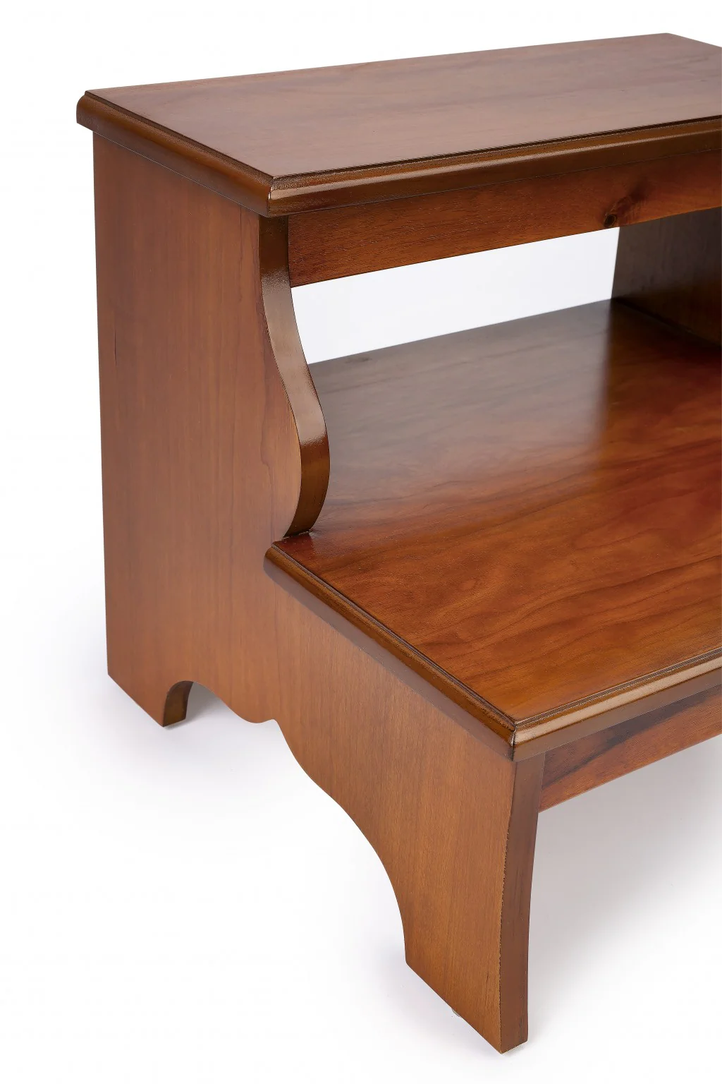 Brown Solid Wood and Solid and Manufactured Wood Backless Bar Chair By Homeroots - Image 6