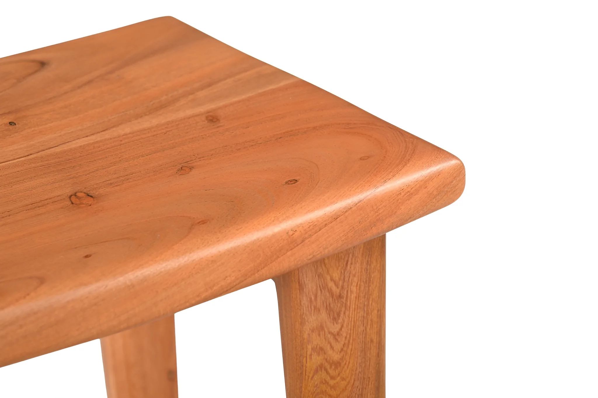Brown Solid Wood Backless Counter Height Bar Chair By Homeroots - Image 2