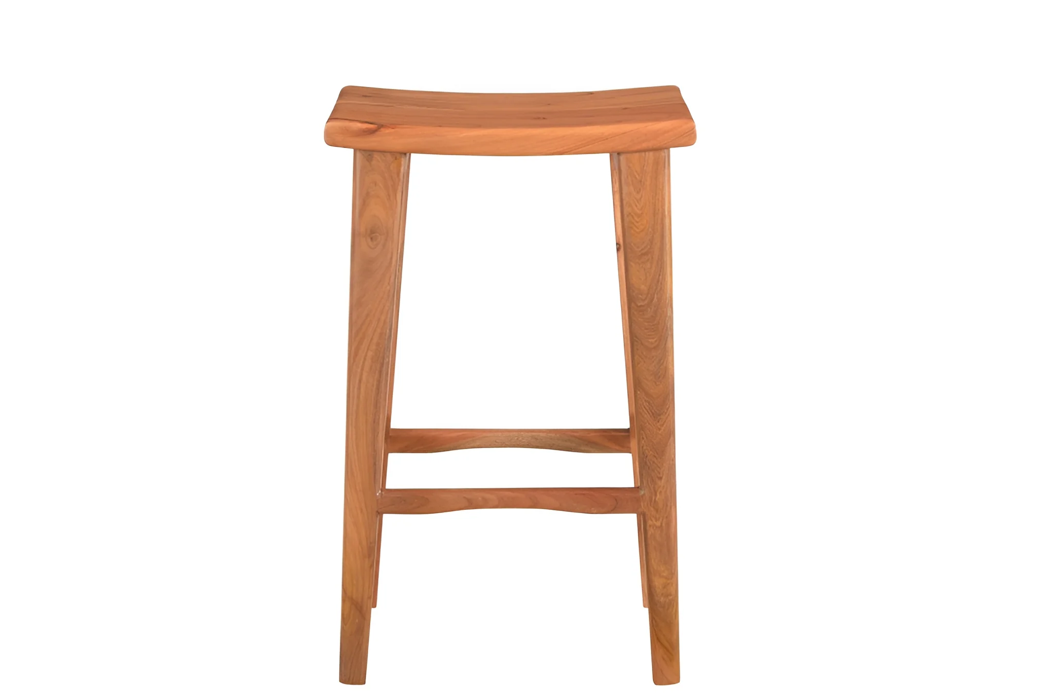 Brown Solid Wood Backless Counter Height Bar Chair By Homeroots - Image 5