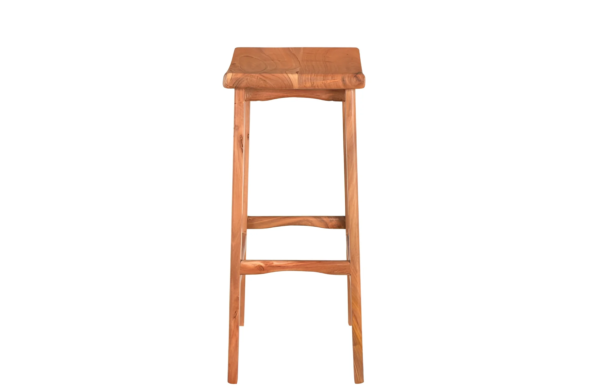 Brown Solid Wood Backless Counter Height Bar Chair By Homeroots - Image 6
