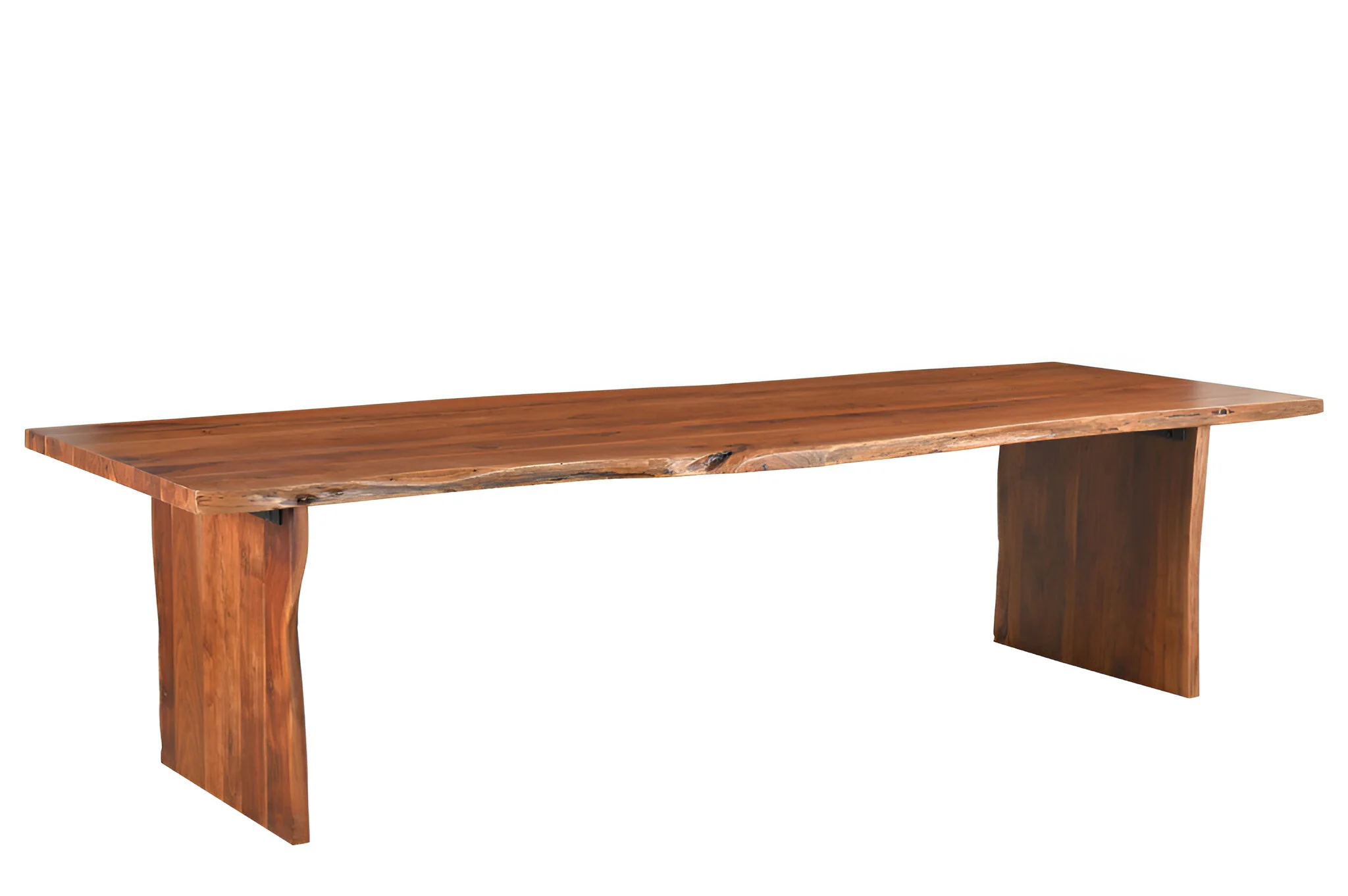 Brown Solid Wood Dining Bench By Homeroots - Image 5