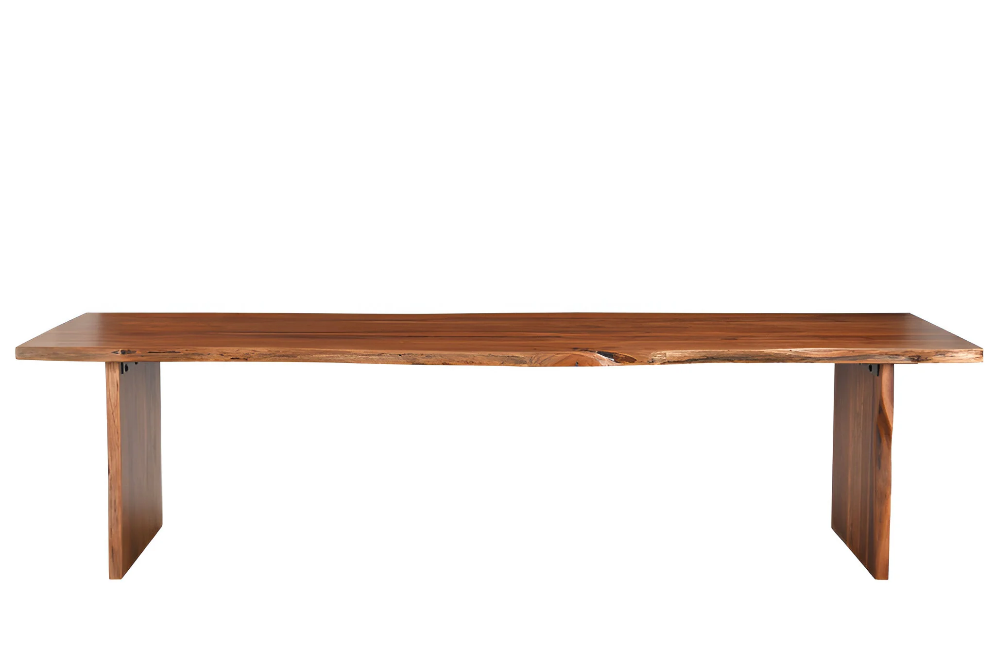 Brown Solid Wood Dining Bench By Homeroots - Image 7