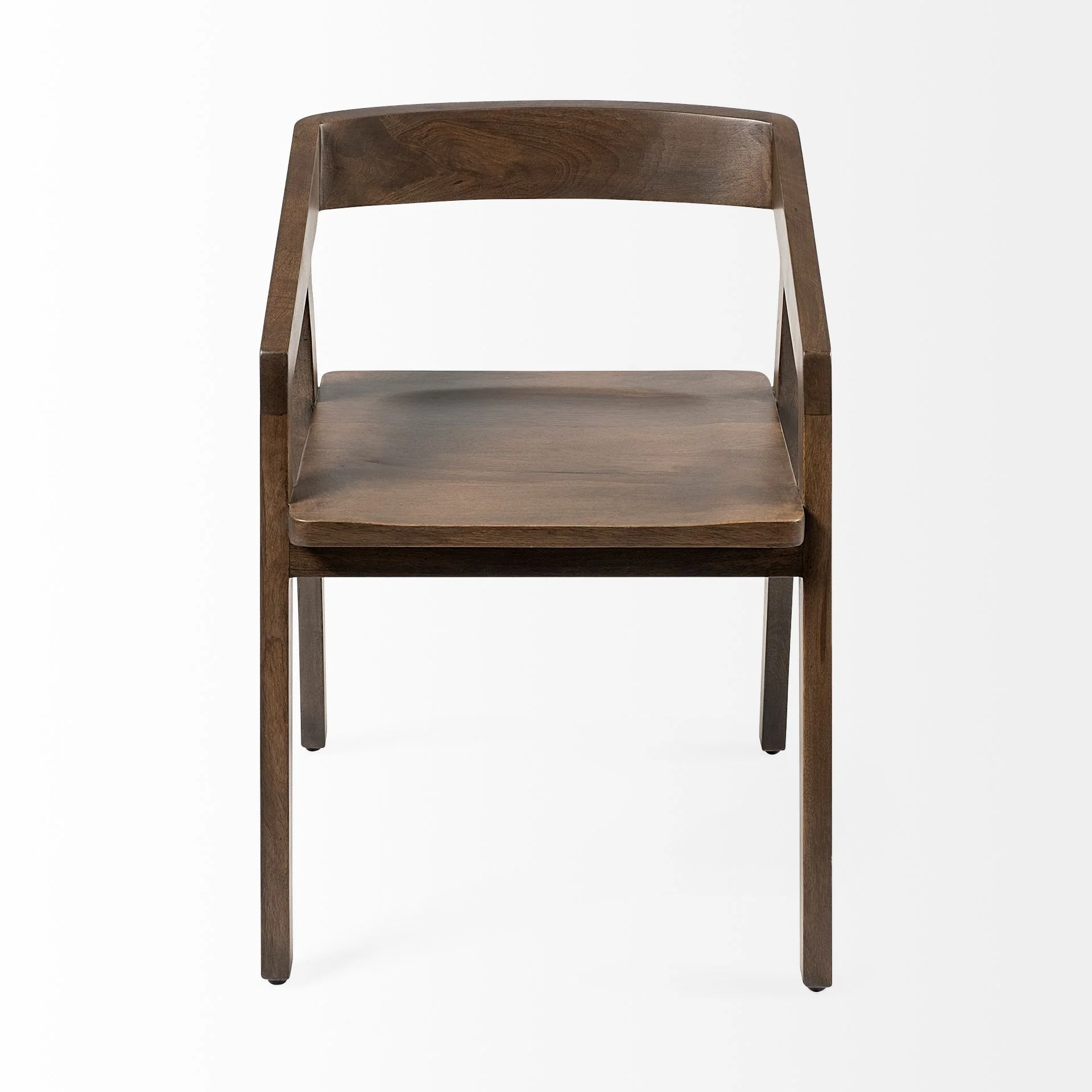Brown Solid Wood Dining Chair By Homeroots - Image 2