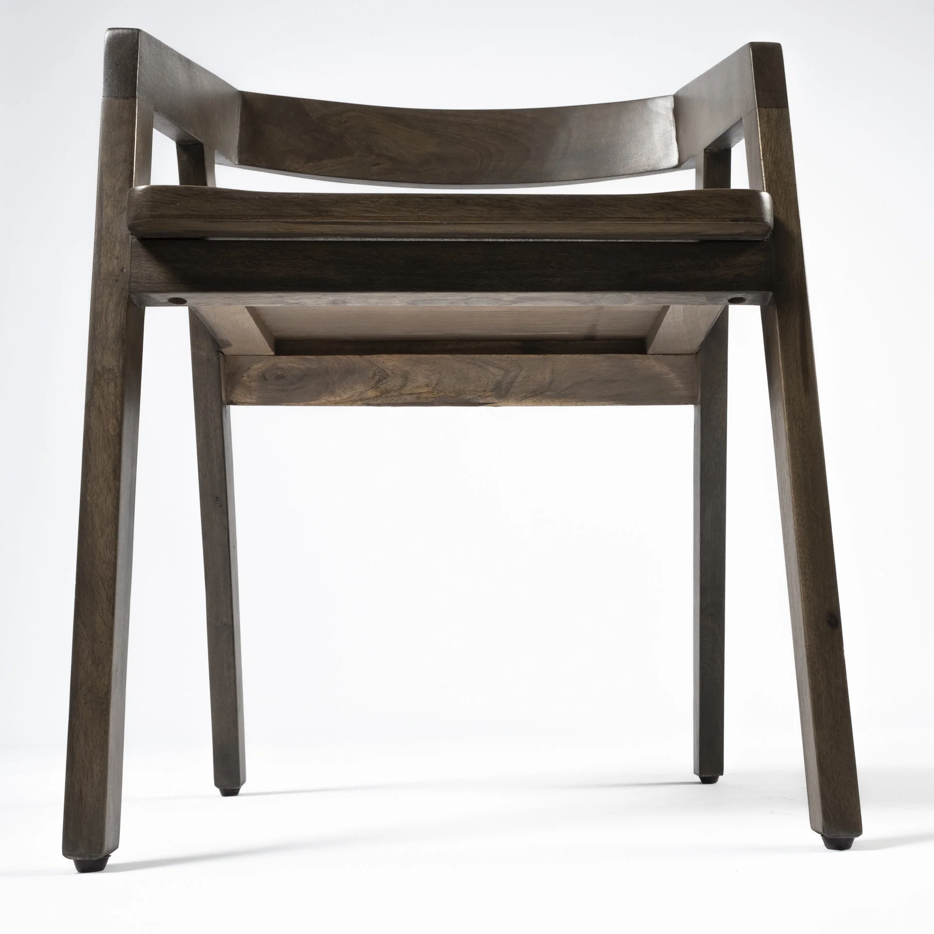 Brown Solid Wood Dining Chair By Homeroots - Image 6