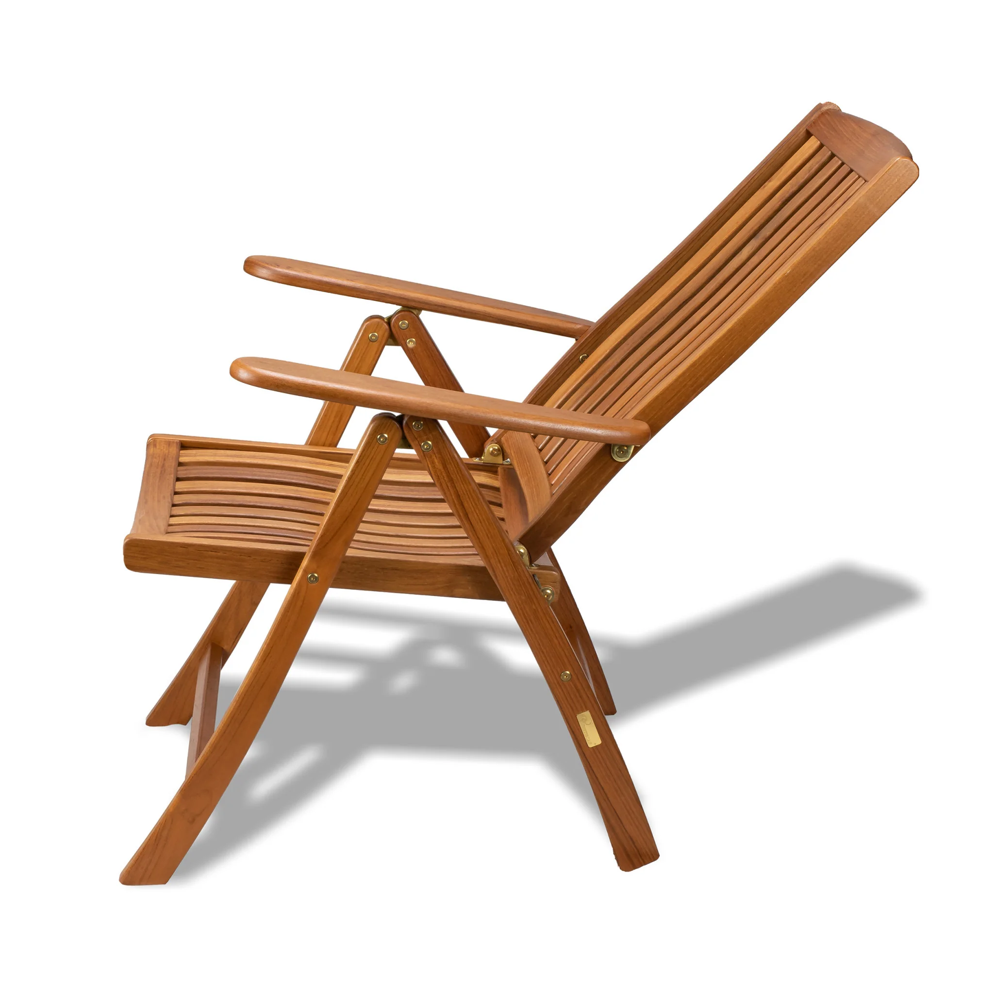 Brown Solid Wood Indoor Outdoor Arm Chair By Homeroots - Image 5