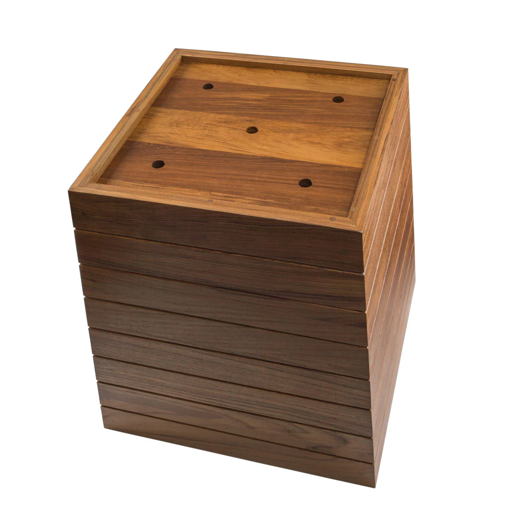 Brown Solid Wood Indoor Outdoor Square Planter Box By Homeroots - Image 2