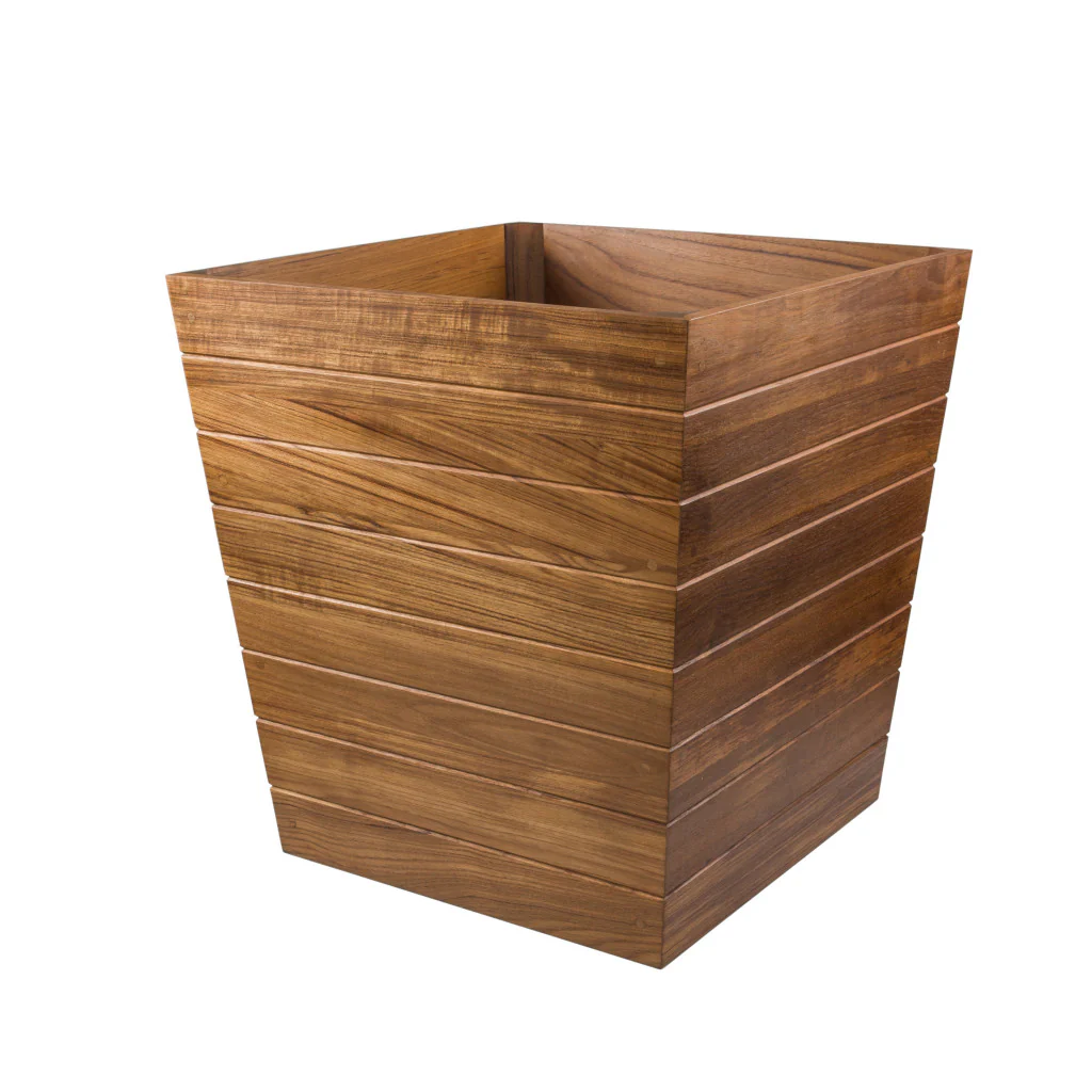 Brown Solid Wood Indoor Outdoor Square Planter Box By Homeroots - Image 7