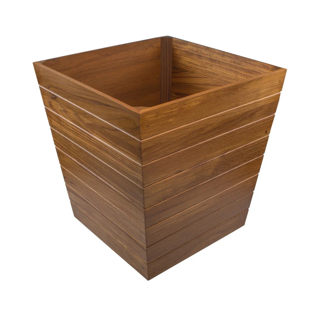 Brown Solid Wood Indoor Outdoor Square Planter Box By Homeroots - Image 8