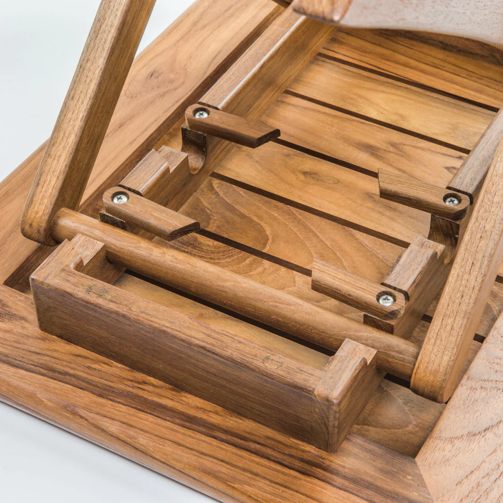 Brown Solid Wood Rectangular End Table By Homeroots - Image 5