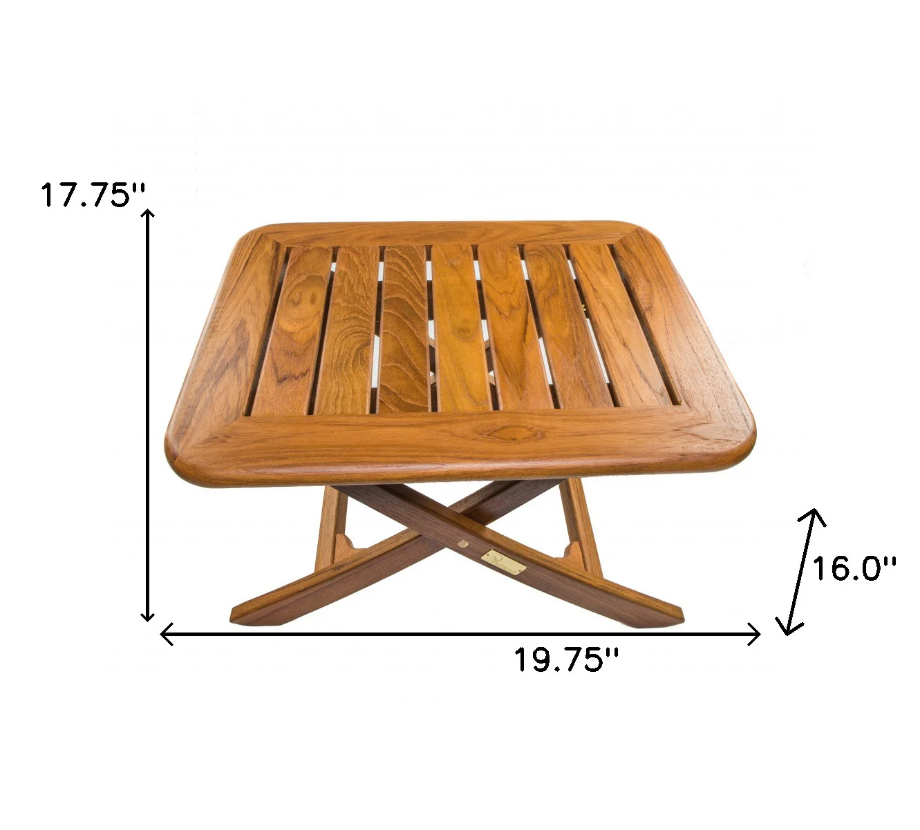 Brown Solid Wood Rectangular End Table By Homeroots - Image 6